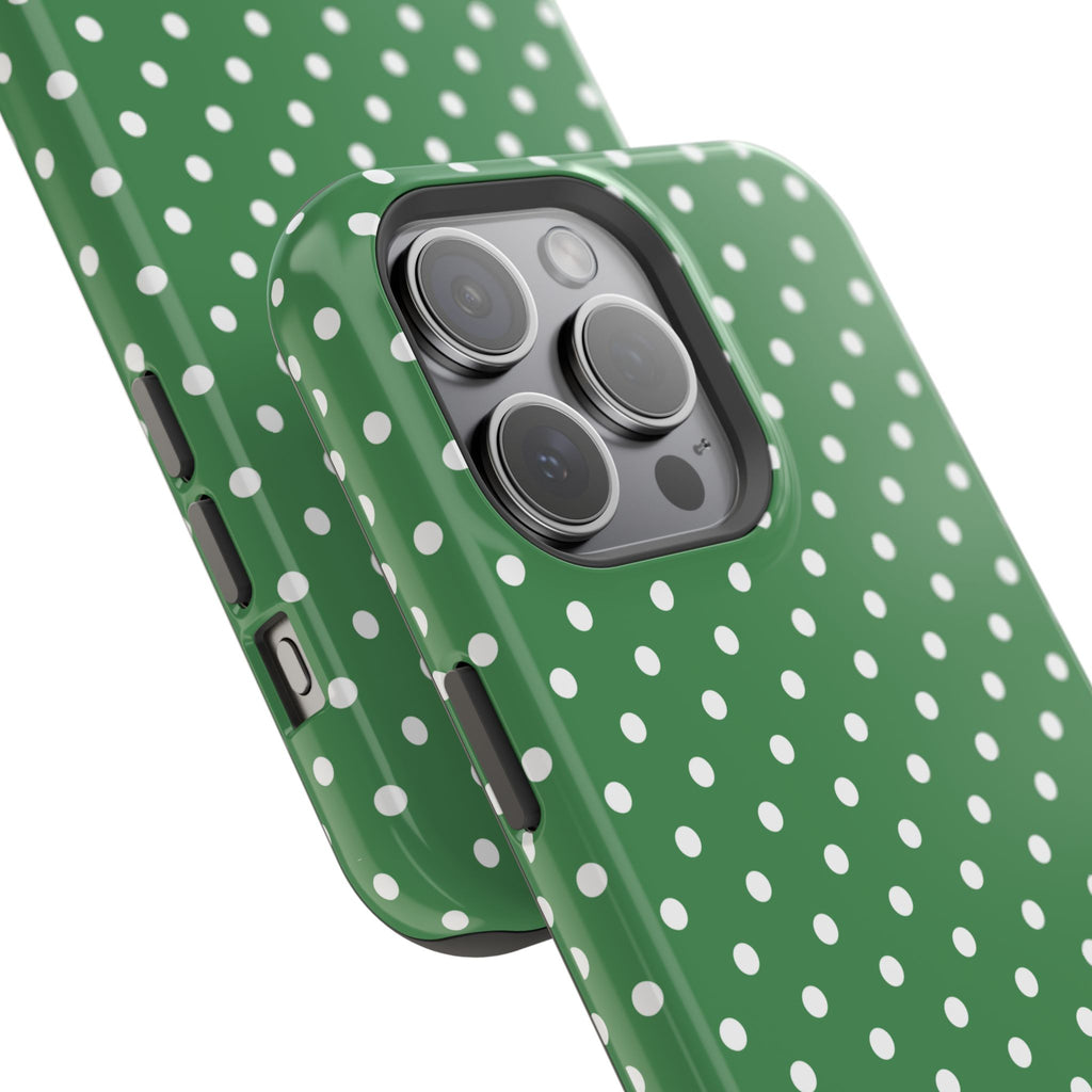 Green Polka Dot iPhone Case