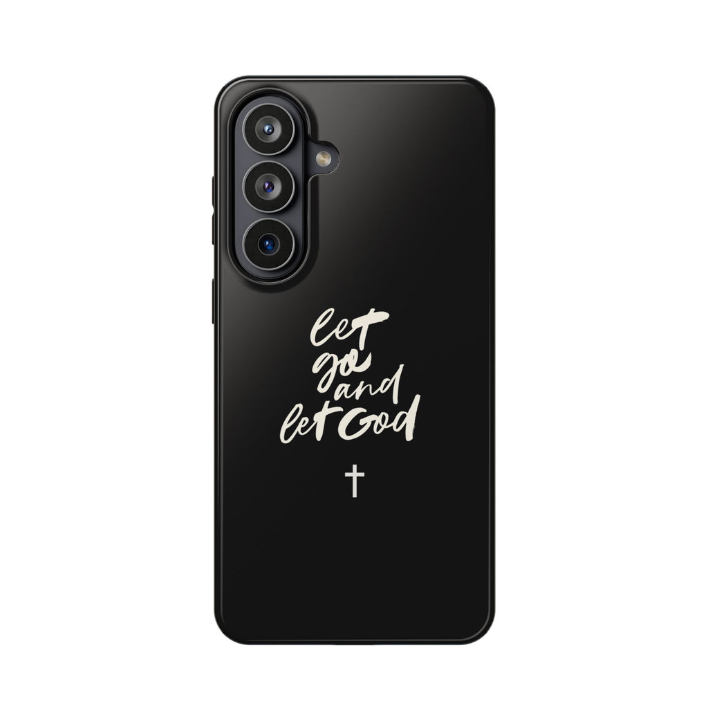 Let Go and Let God Black iPhone Case