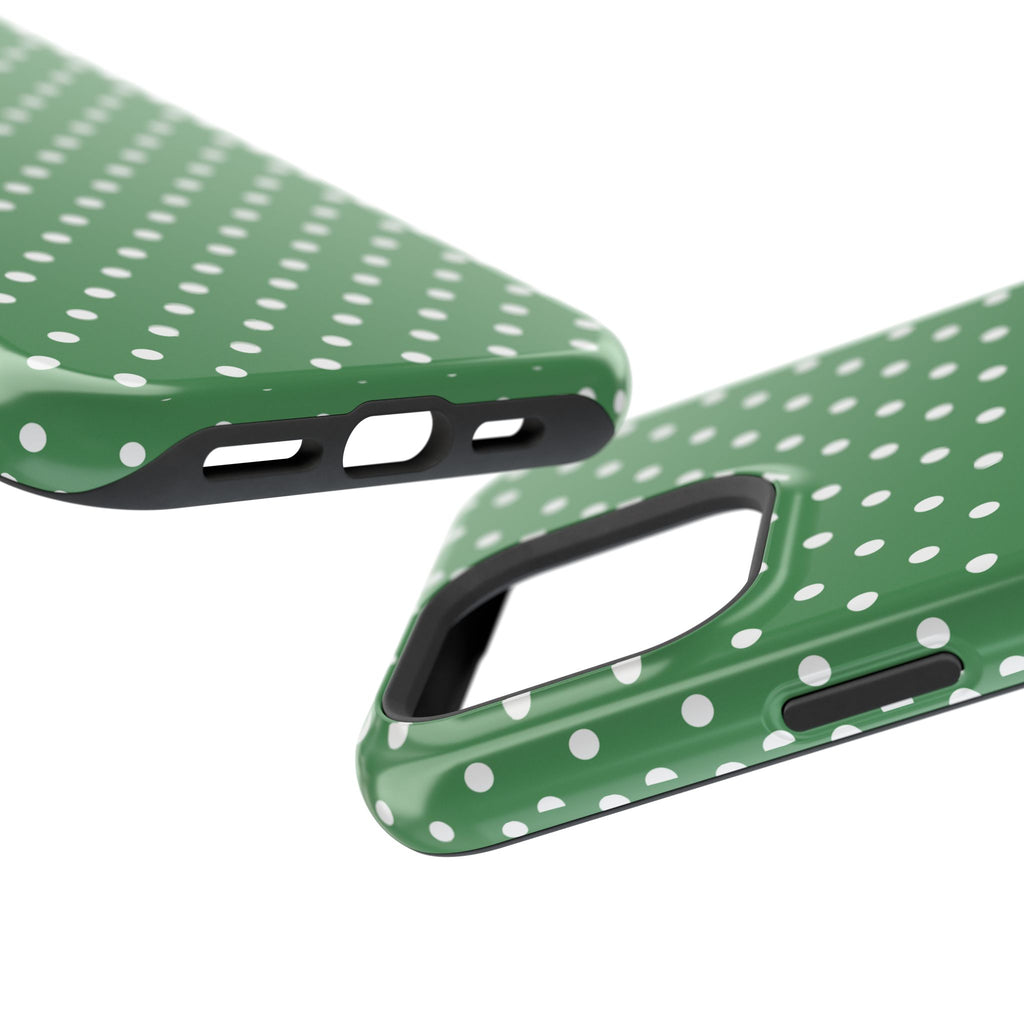 Green Polka Dot iPhone Case