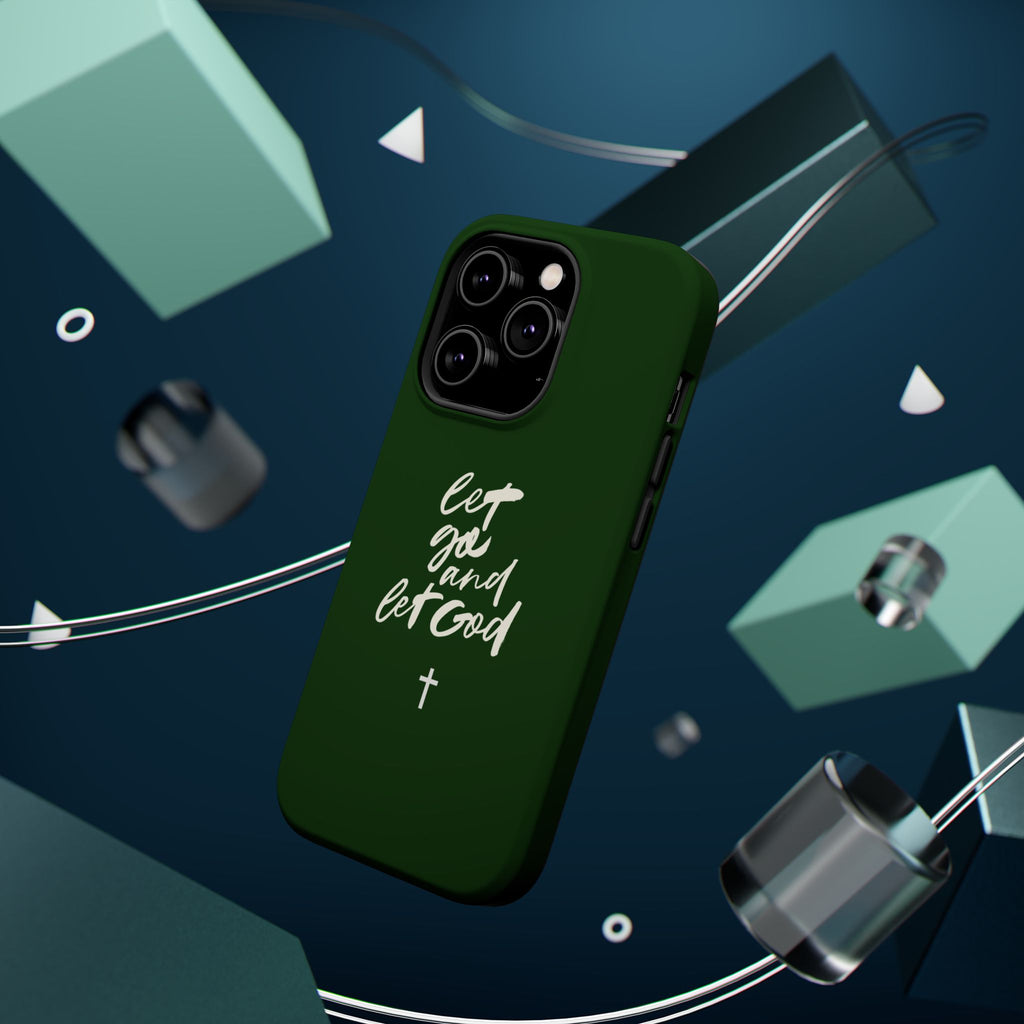 Let Go and let God Dark Green Case
