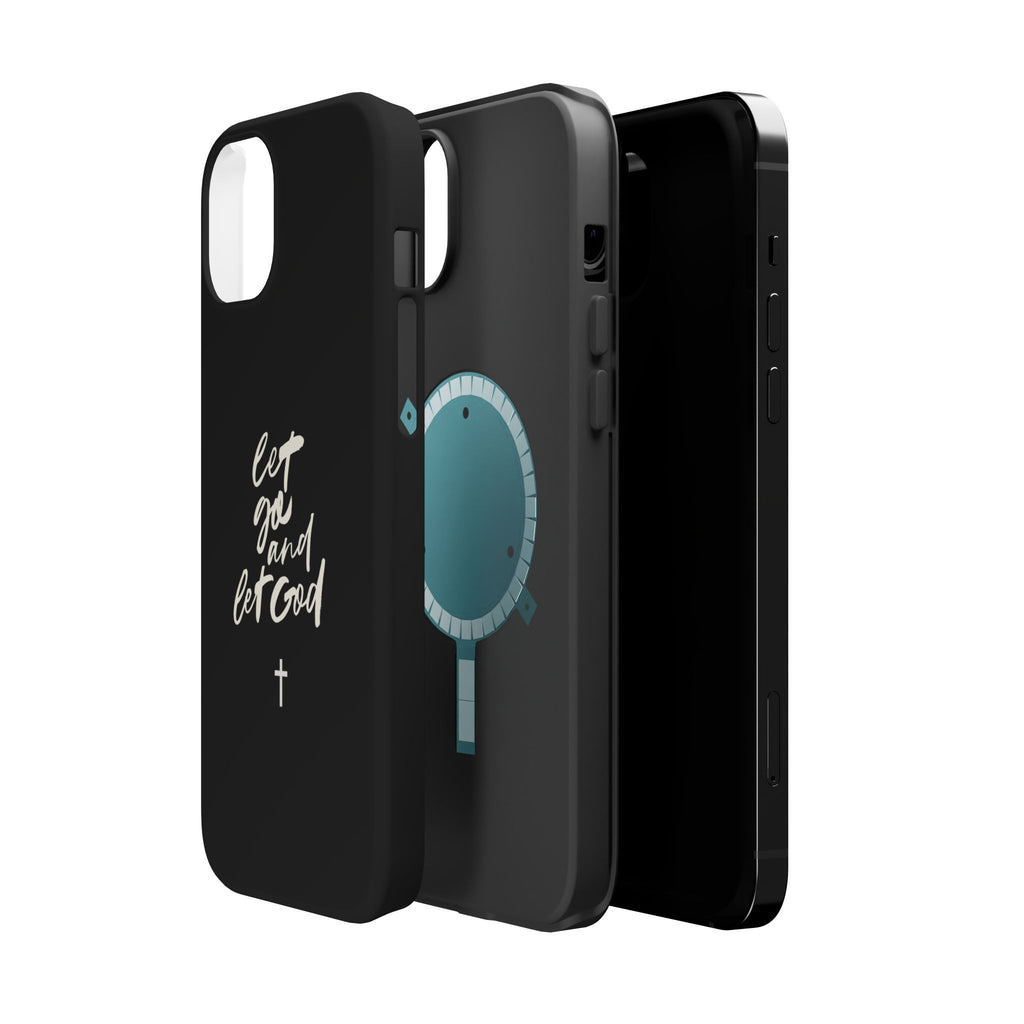 Let Go and Let God Black iPhone Case