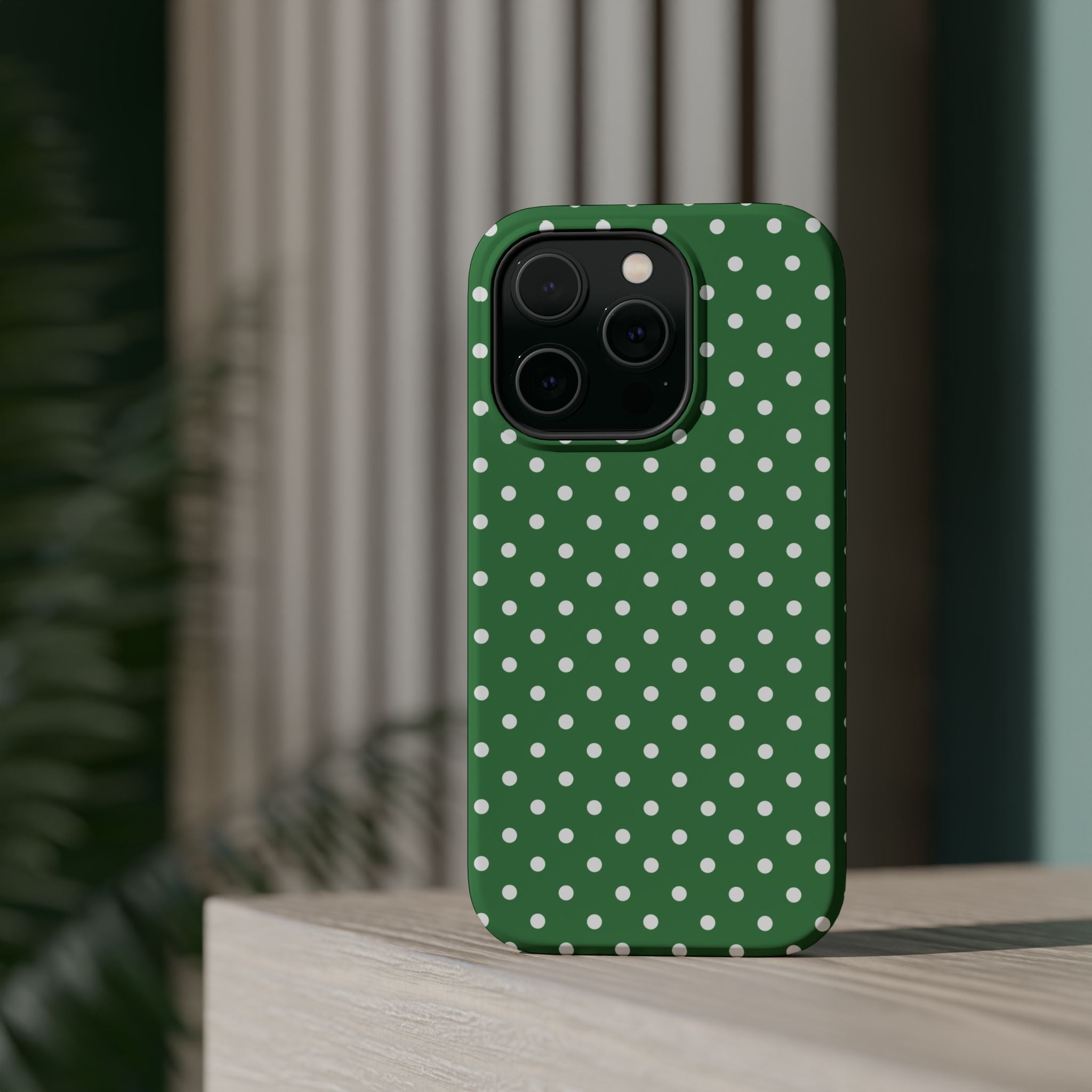 Green Polka Dot iPhone Case