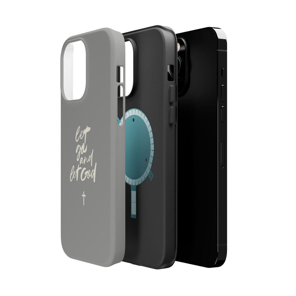 Let Go and Let God Grey iPhone Case