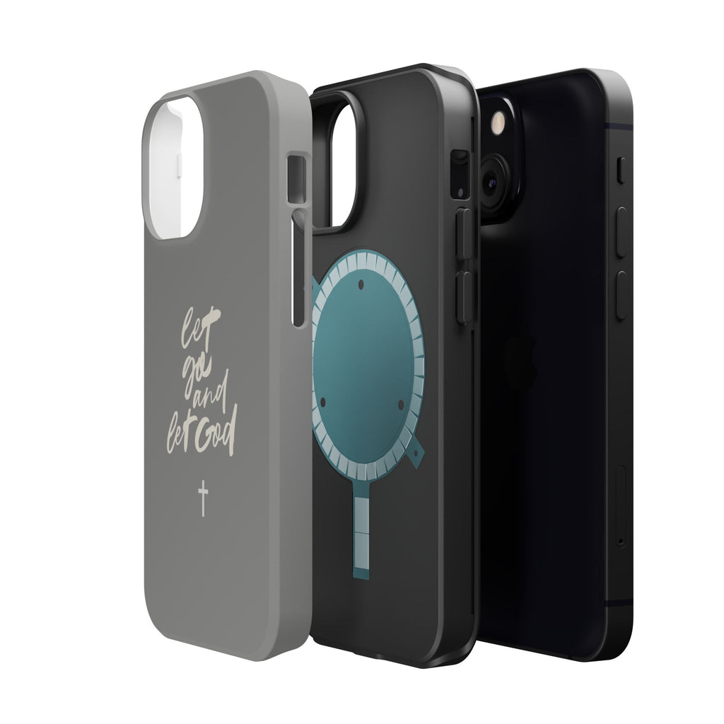 Let Go and Let God Grey iPhone Case