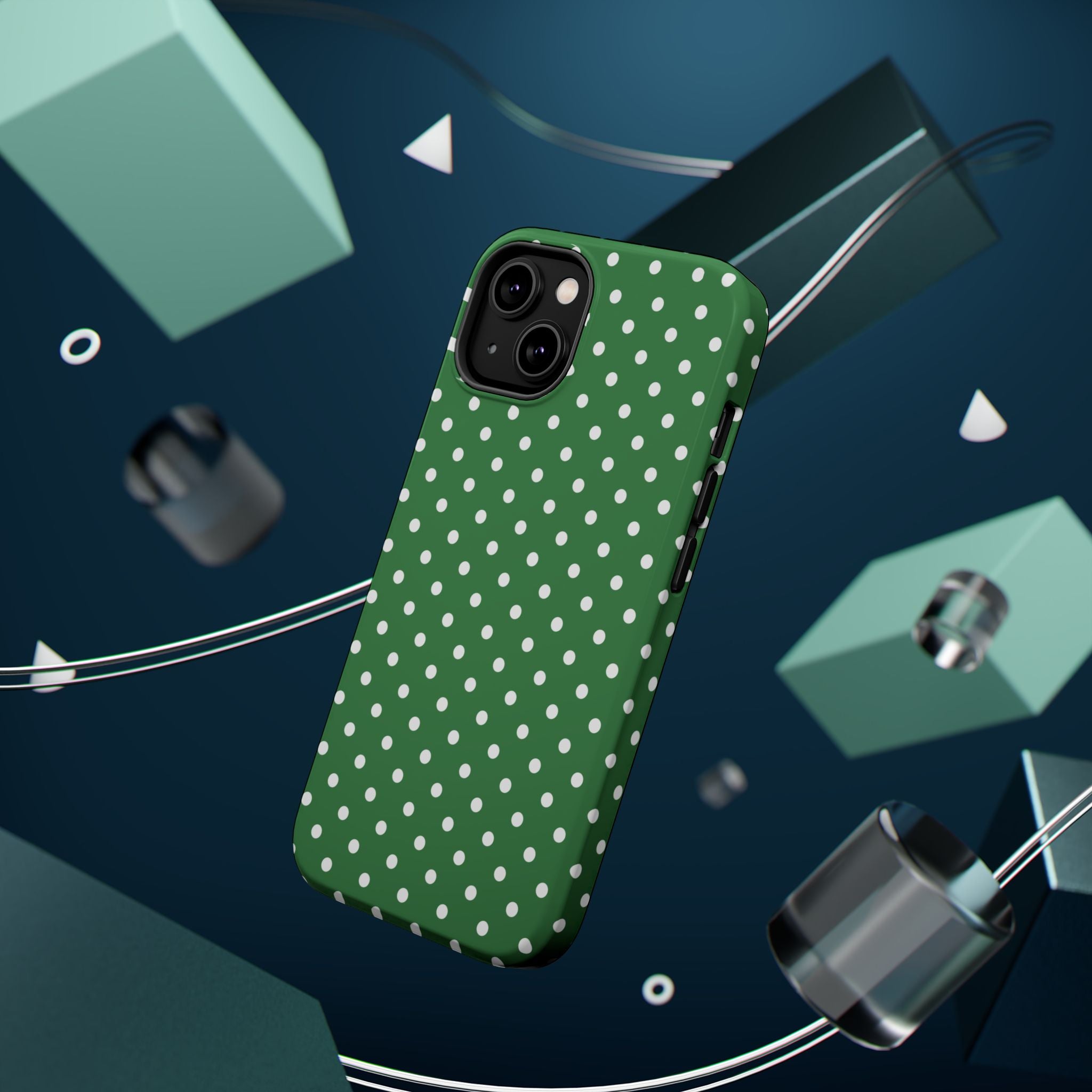 Green Polka Dot iPhone Case