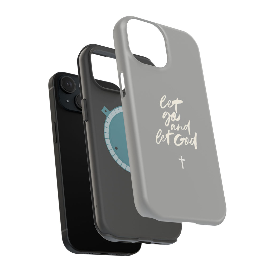 Let Go and Let God Grey iPhone Case