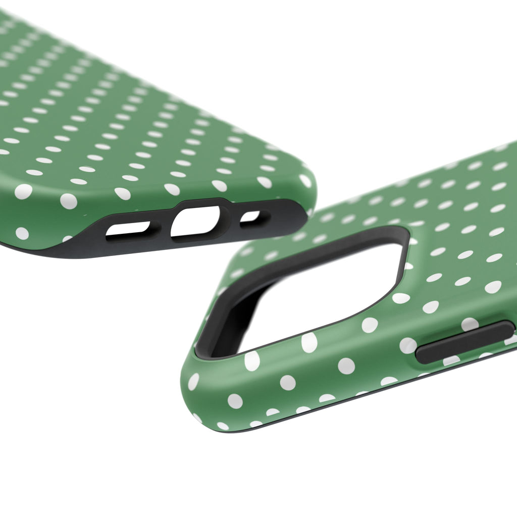 Green Polka Dot iPhone Case