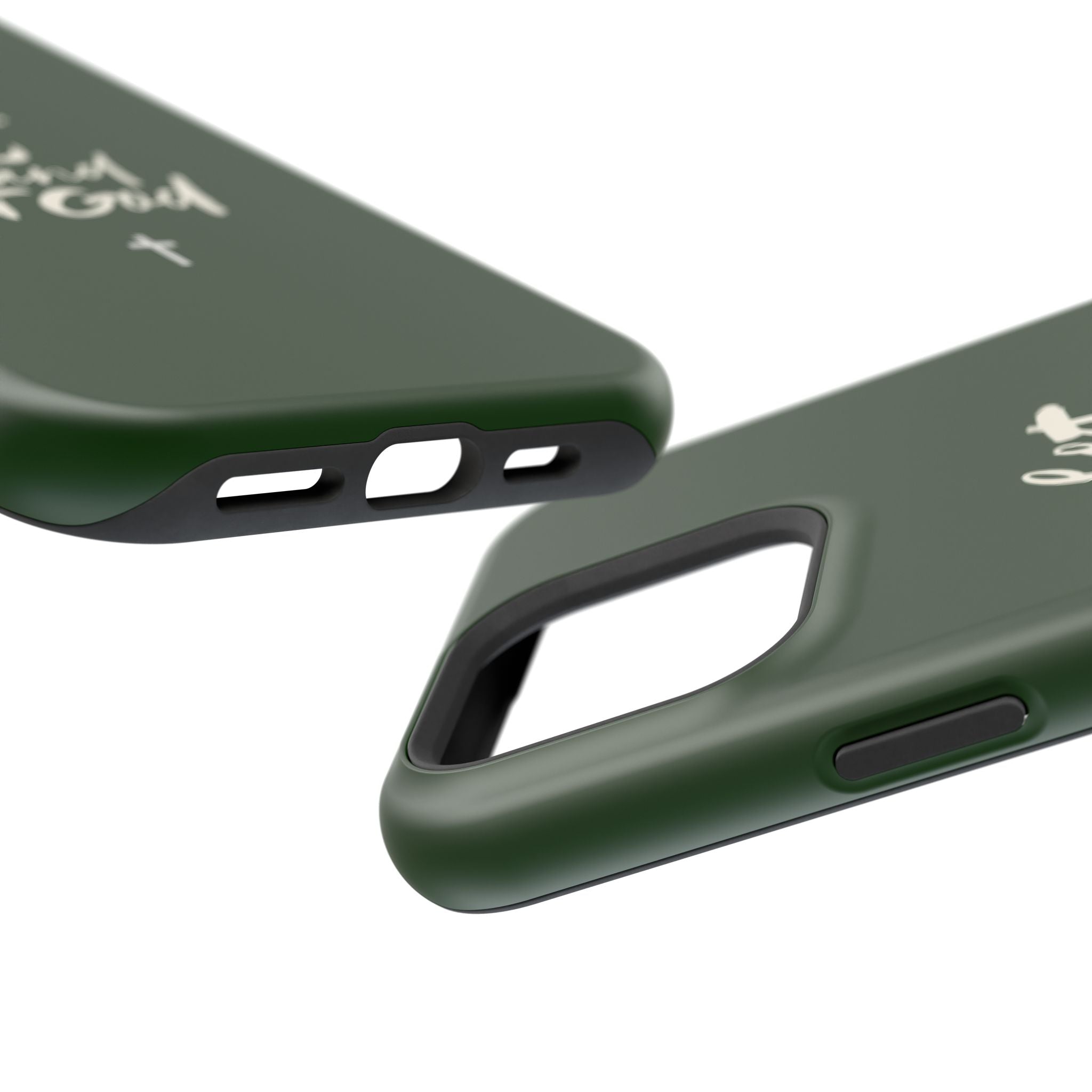 Let Go and let God Dark Green Case