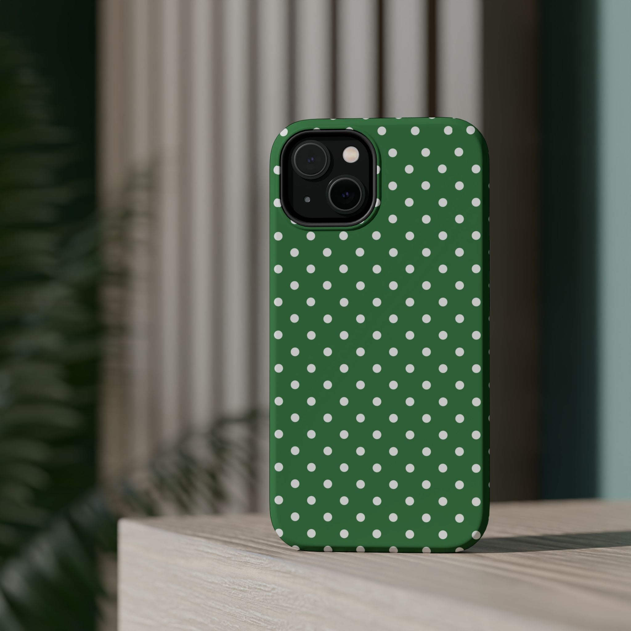 Green Polka Dot iPhone Case