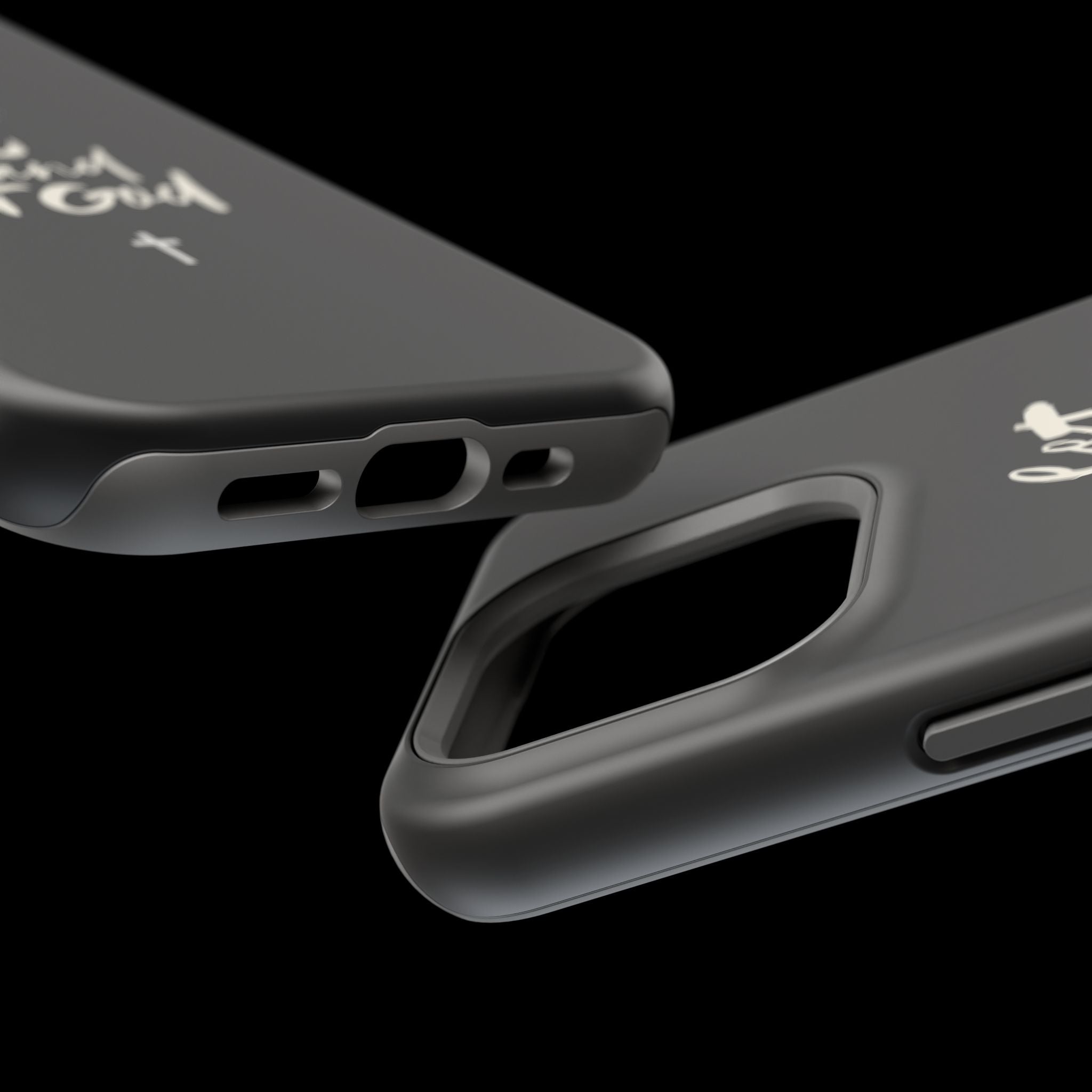 Let Go and Let God Black iPhone Case