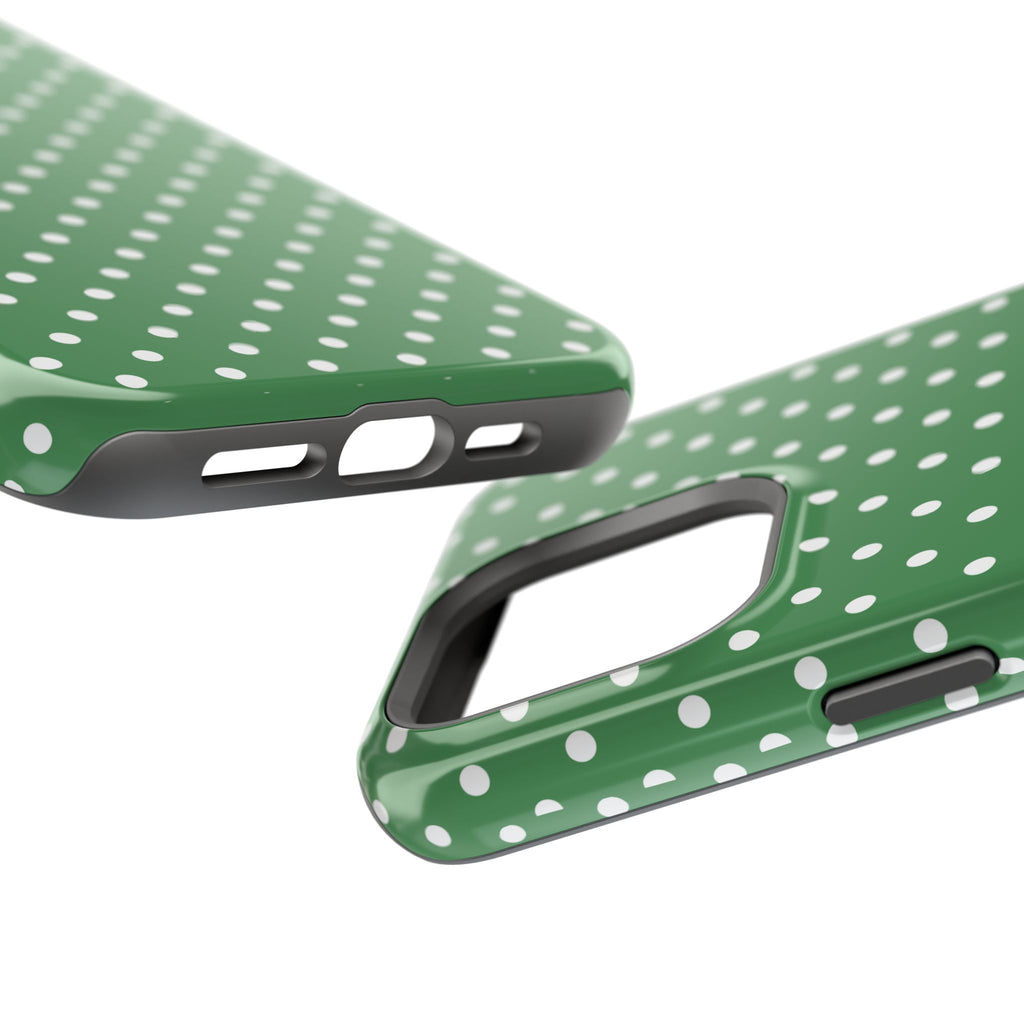 Green Polka Dot iPhone Case