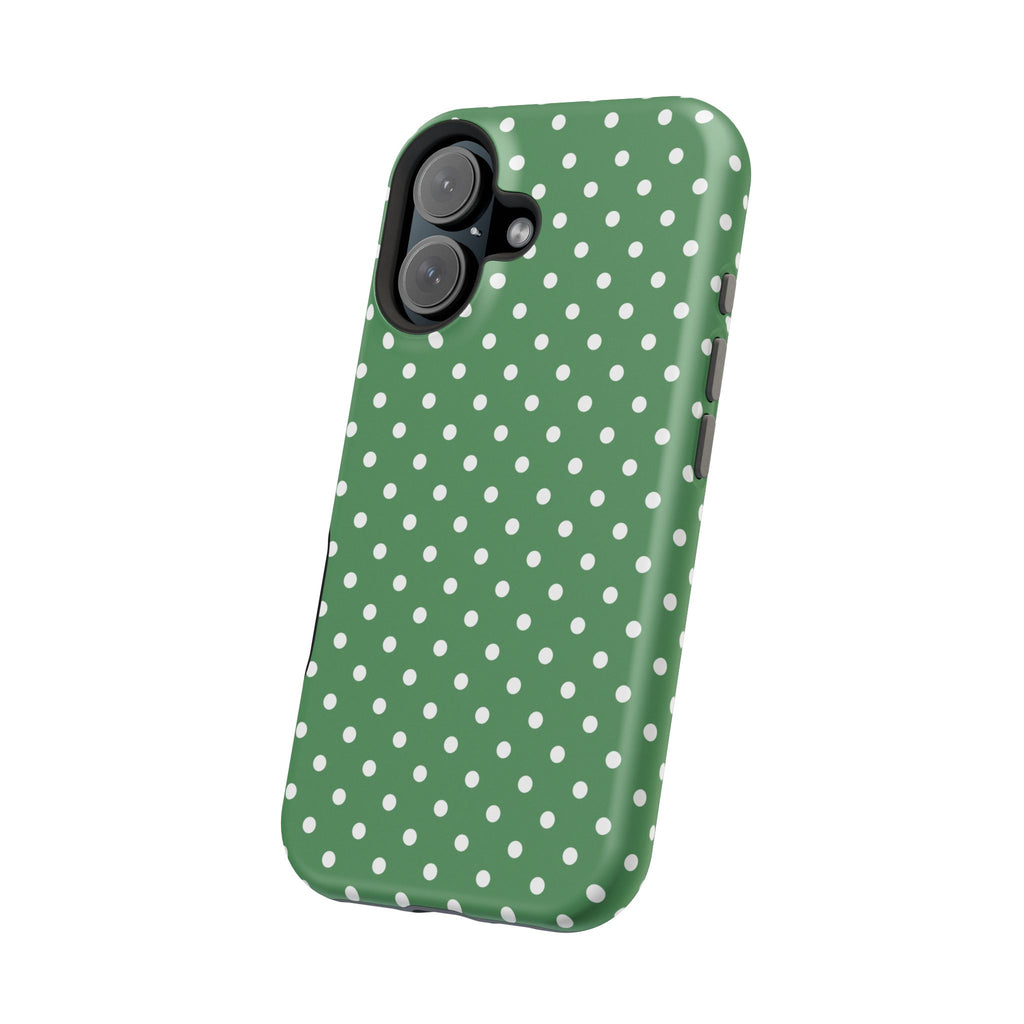 Green Polka Dot iPhone Case