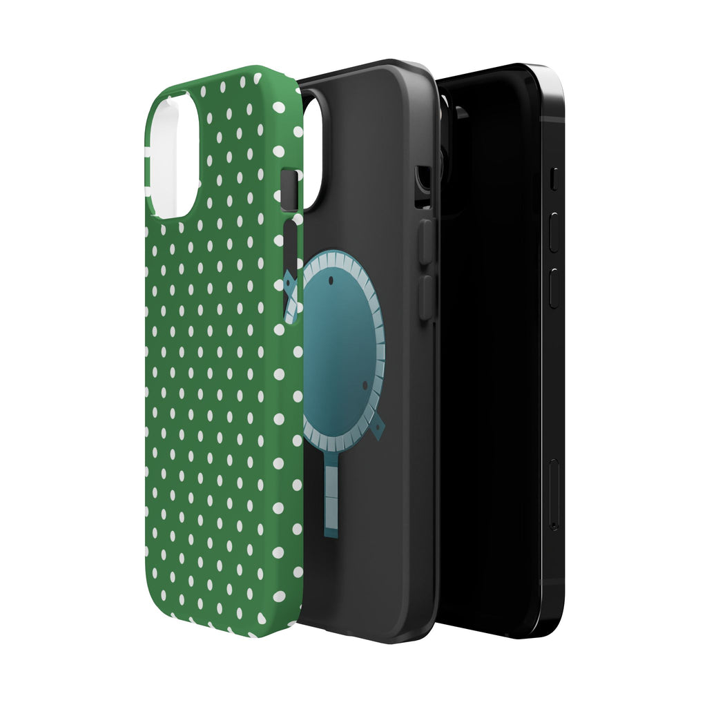 Green Polka Dot iPhone Case
