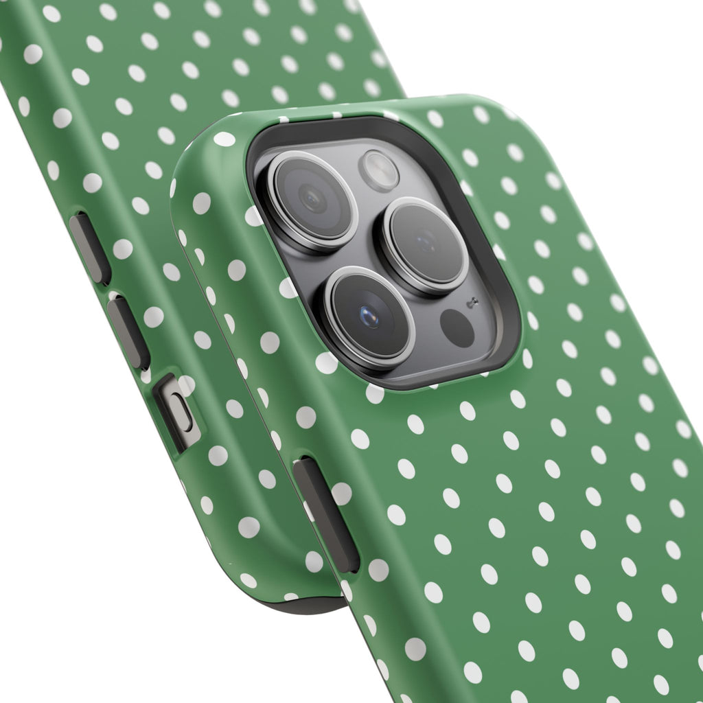 Green Polka Dot iPhone Case