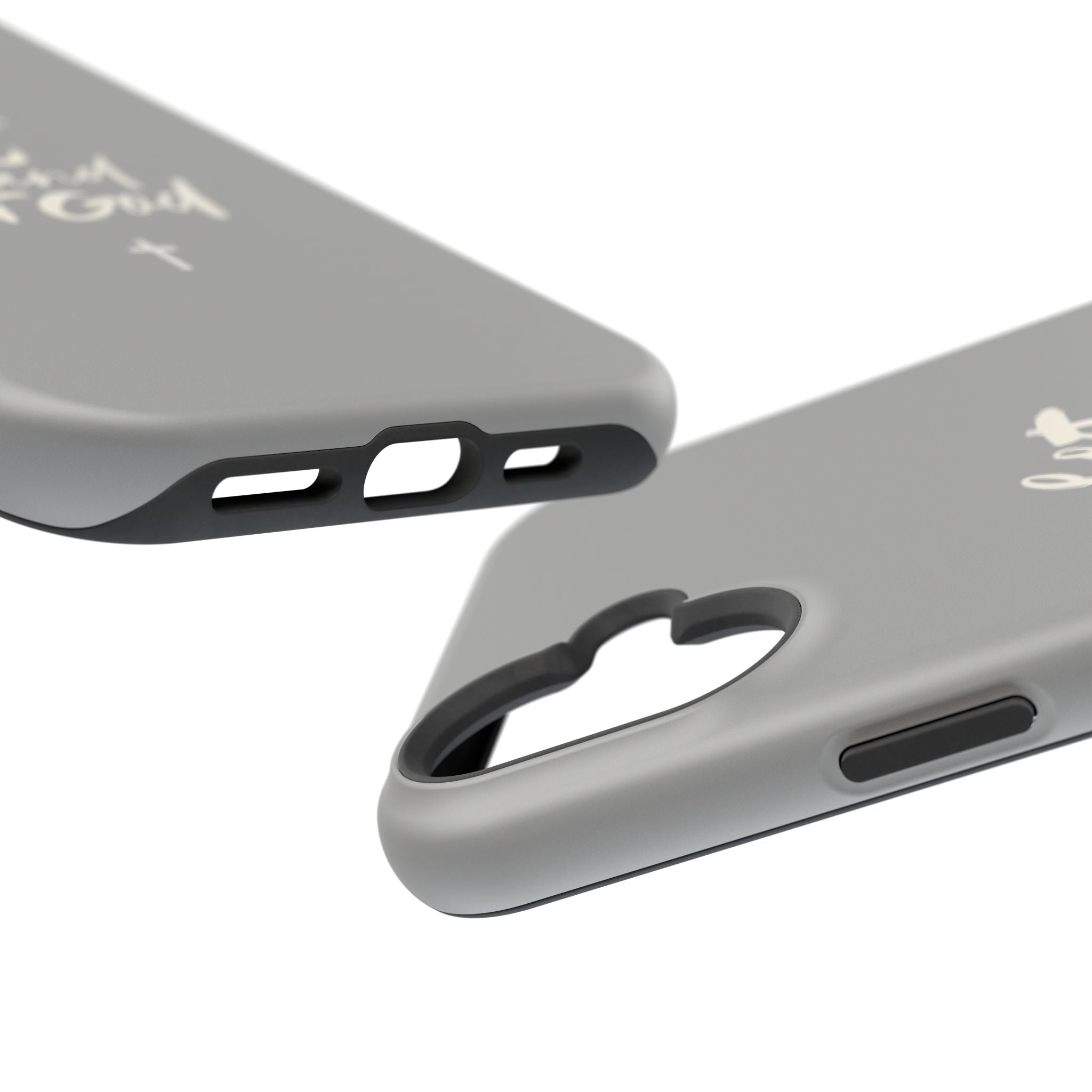 Let Go and Let God Grey iPhone Case