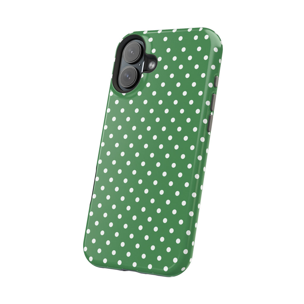 Green Polka Dot iPhone Case