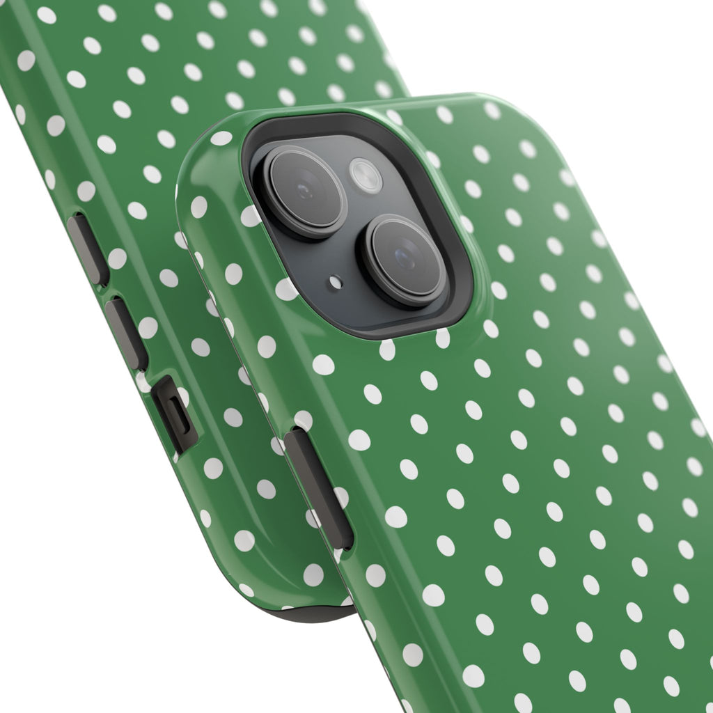 Green Polka Dot iPhone Case