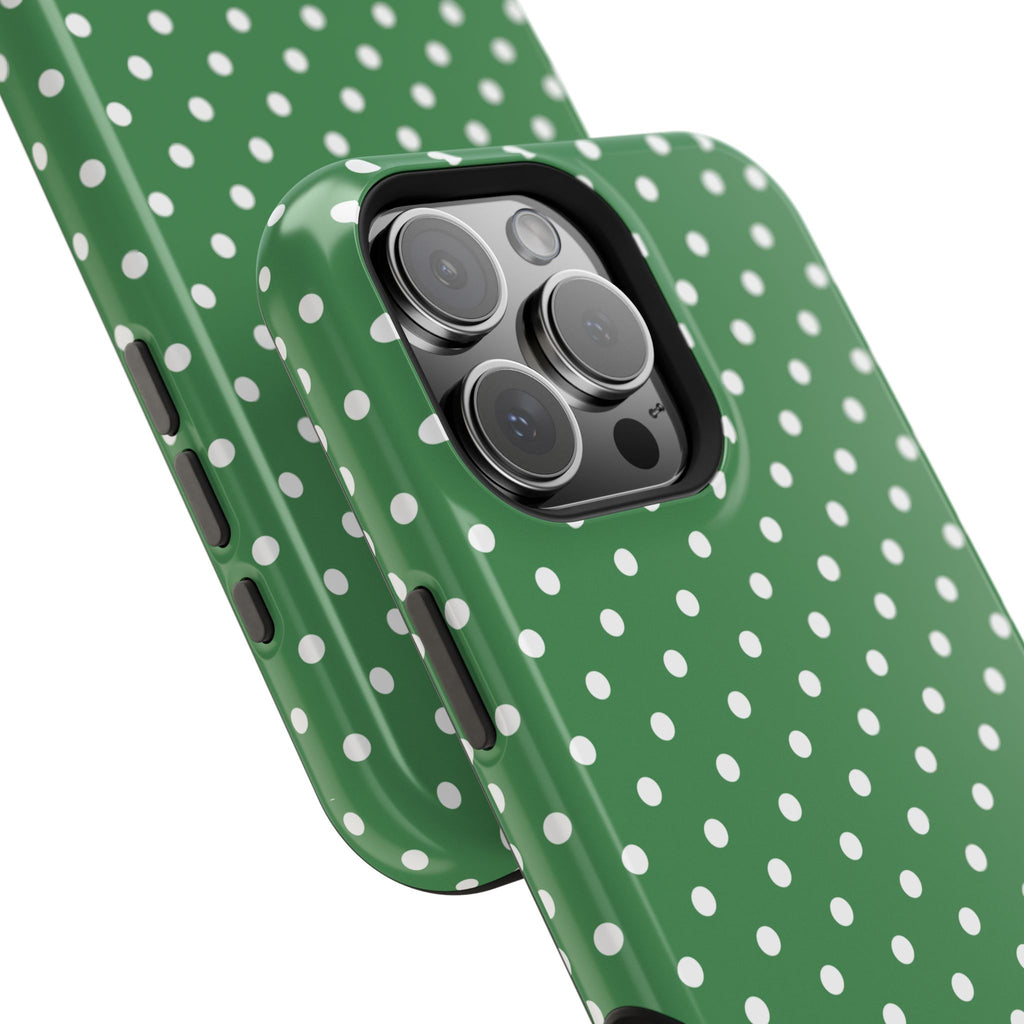 Green Polka Dot iPhone Case