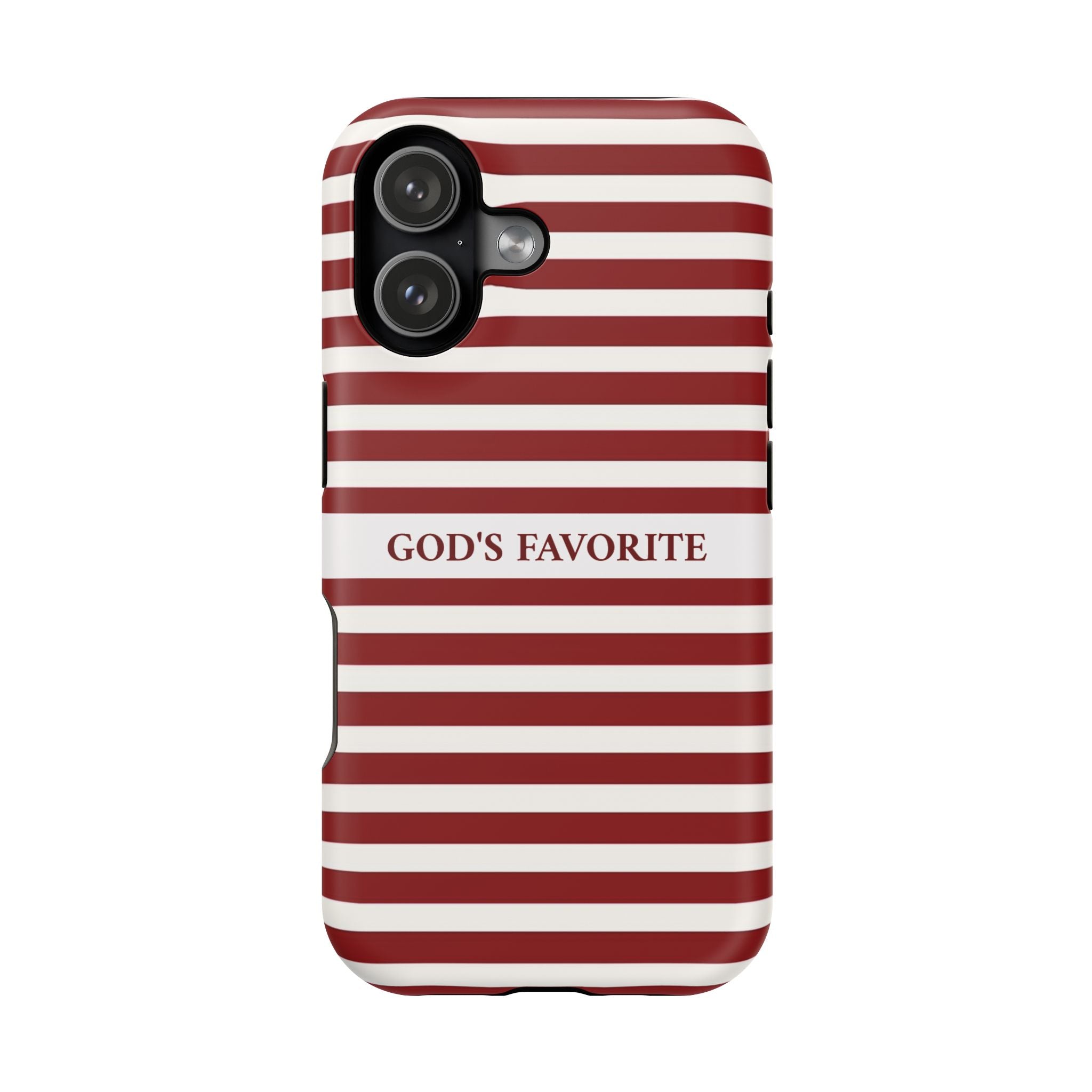 God's Favorite Red Striped iPhone Case