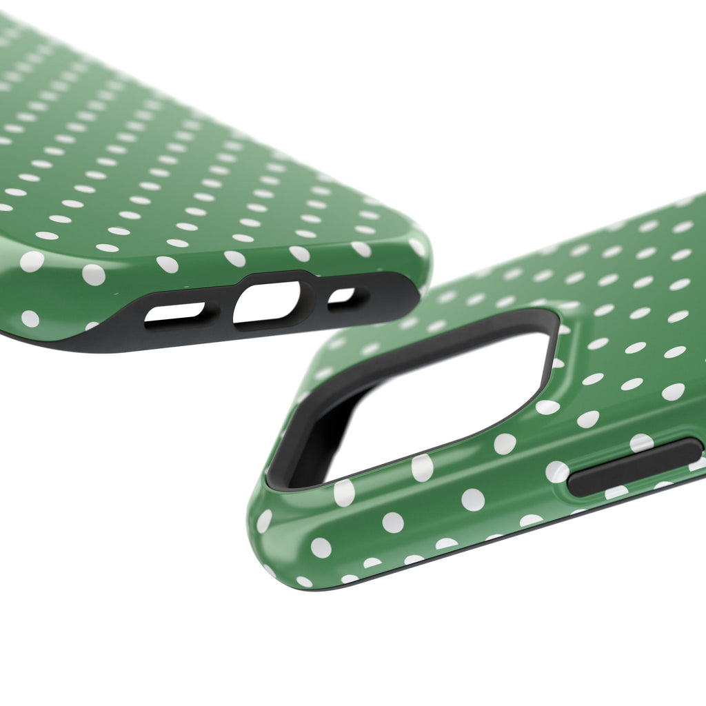 Green Polka Dot iPhone Case