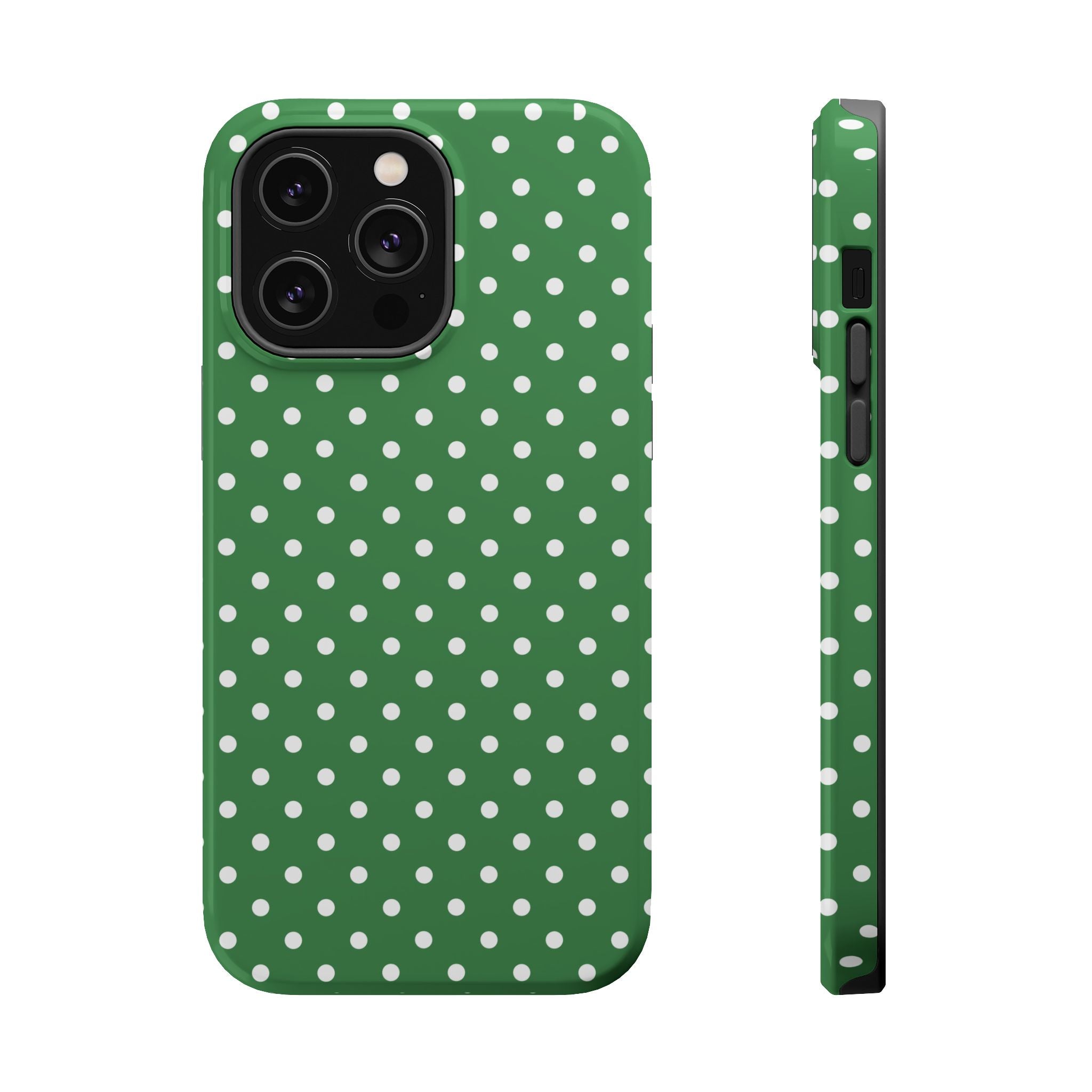 Green Polka Dot iPhone Case