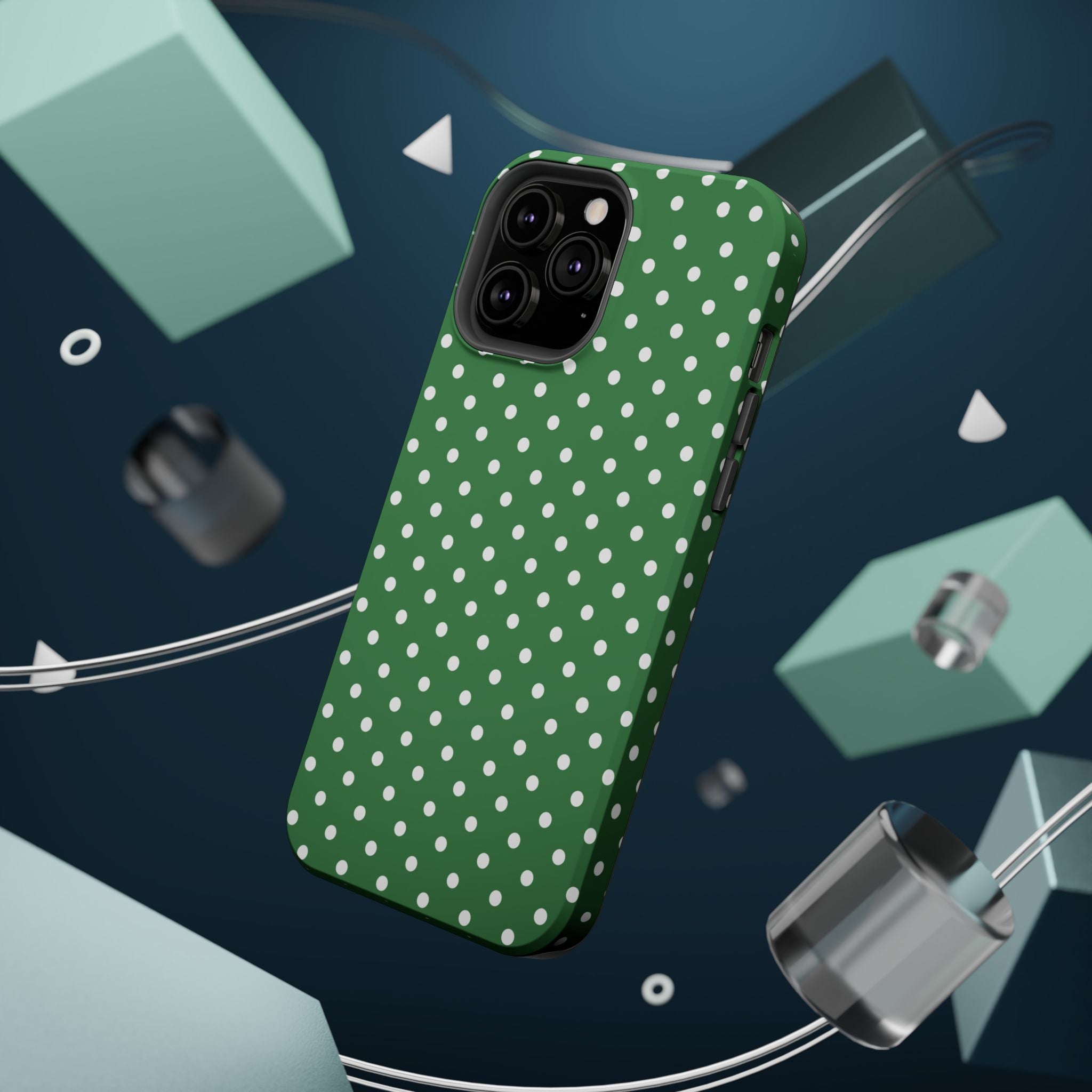 Green Polka Dot iPhone Case