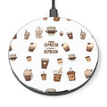 Coffee Pattern Wireless Charging Pad