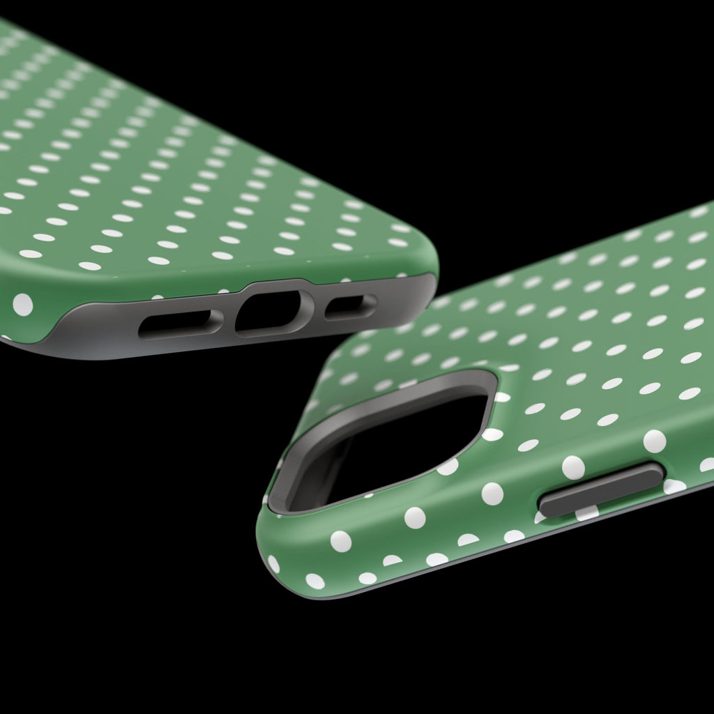 Green Polka Dot iPhone Case