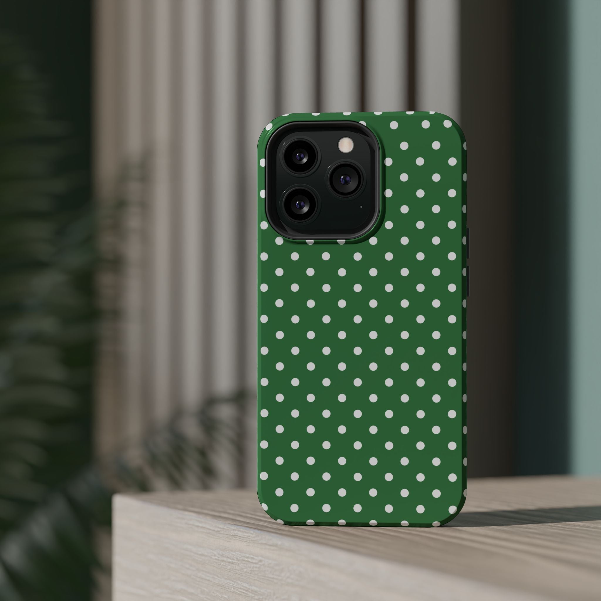 Green Polka Dot iPhone Case