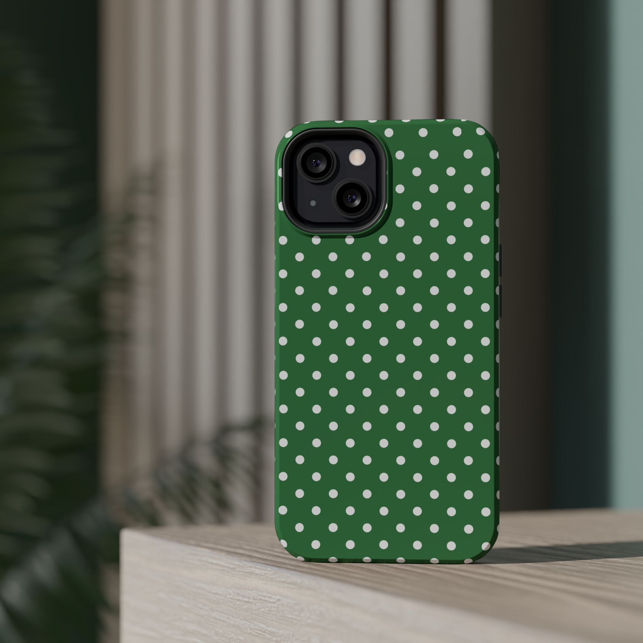 Green Polka Dot iPhone Case