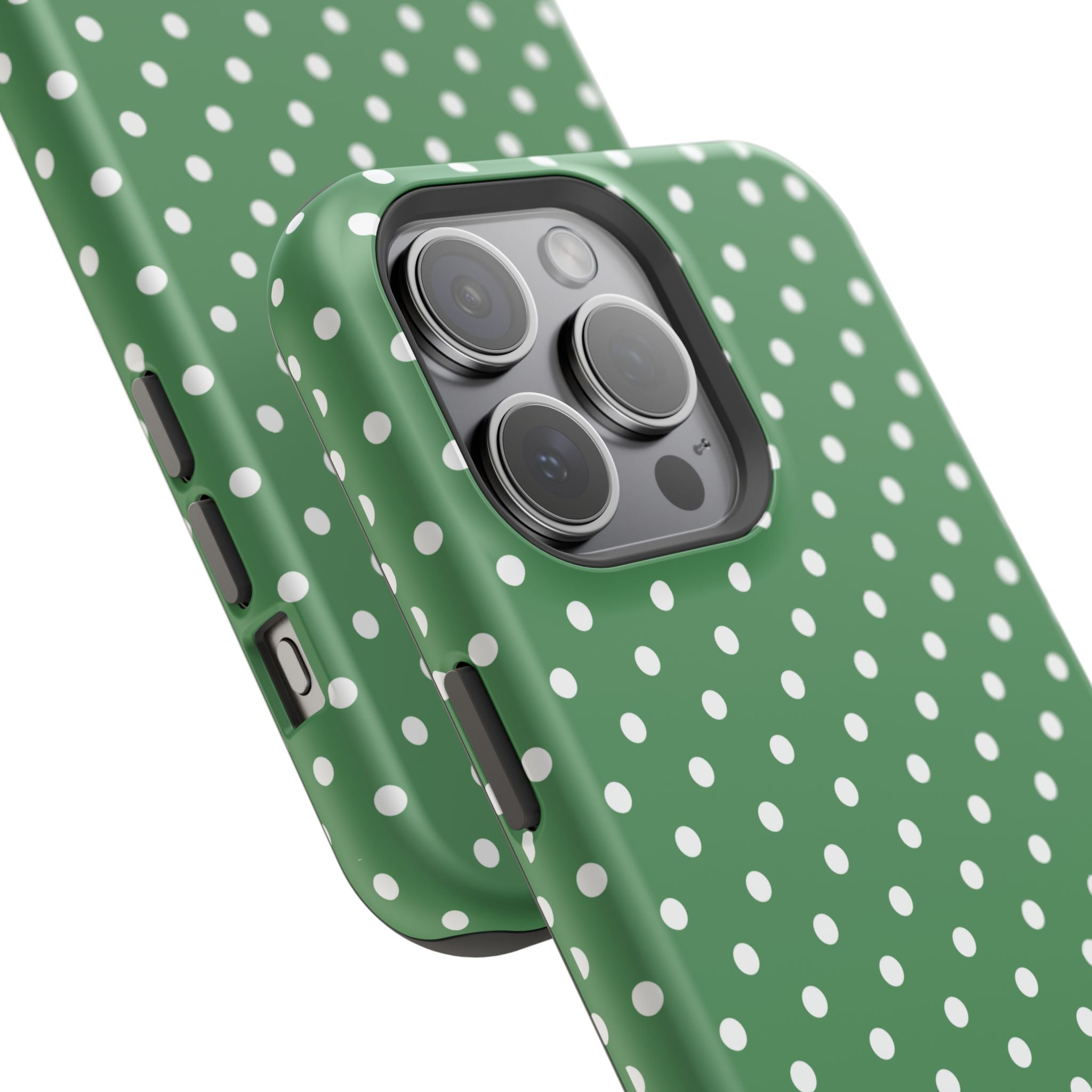 Green Polka Dot iPhone Case