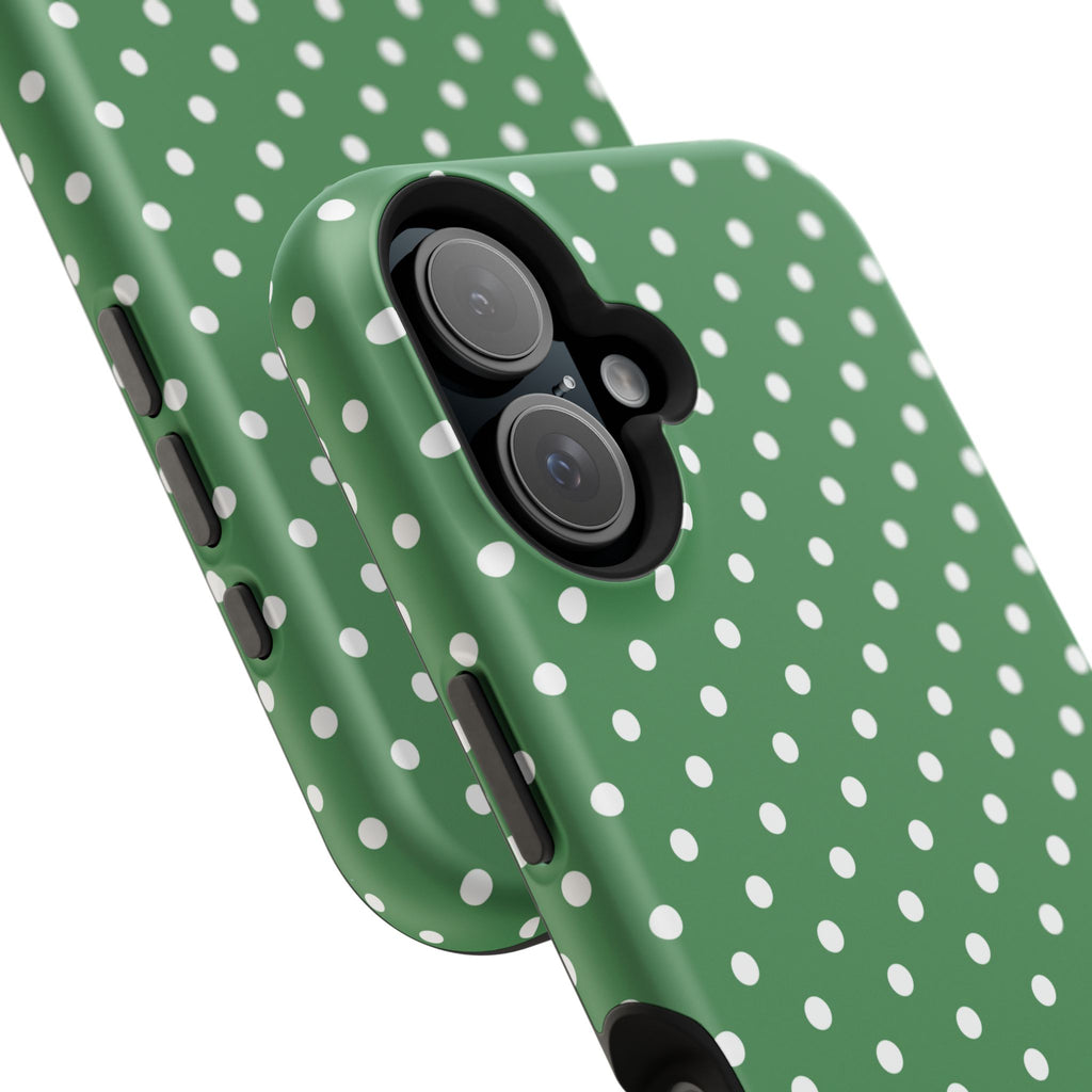 Green Polka Dot iPhone Case