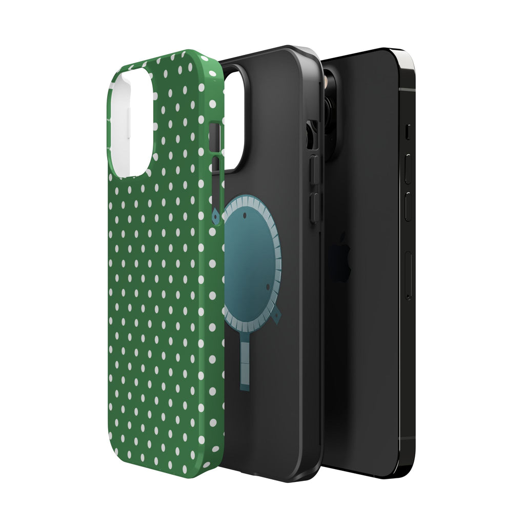Green Polka Dot iPhone Case