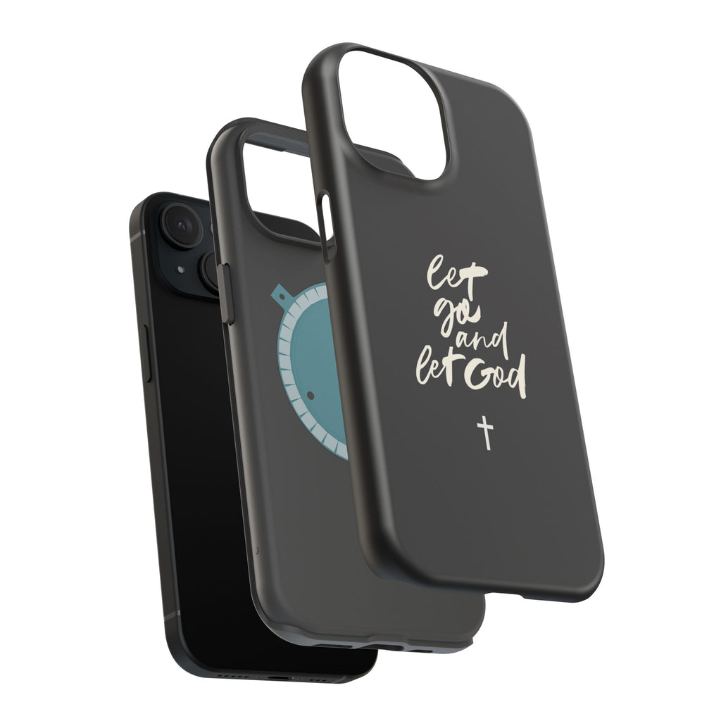 Let Go and Let God Black iPhone Case