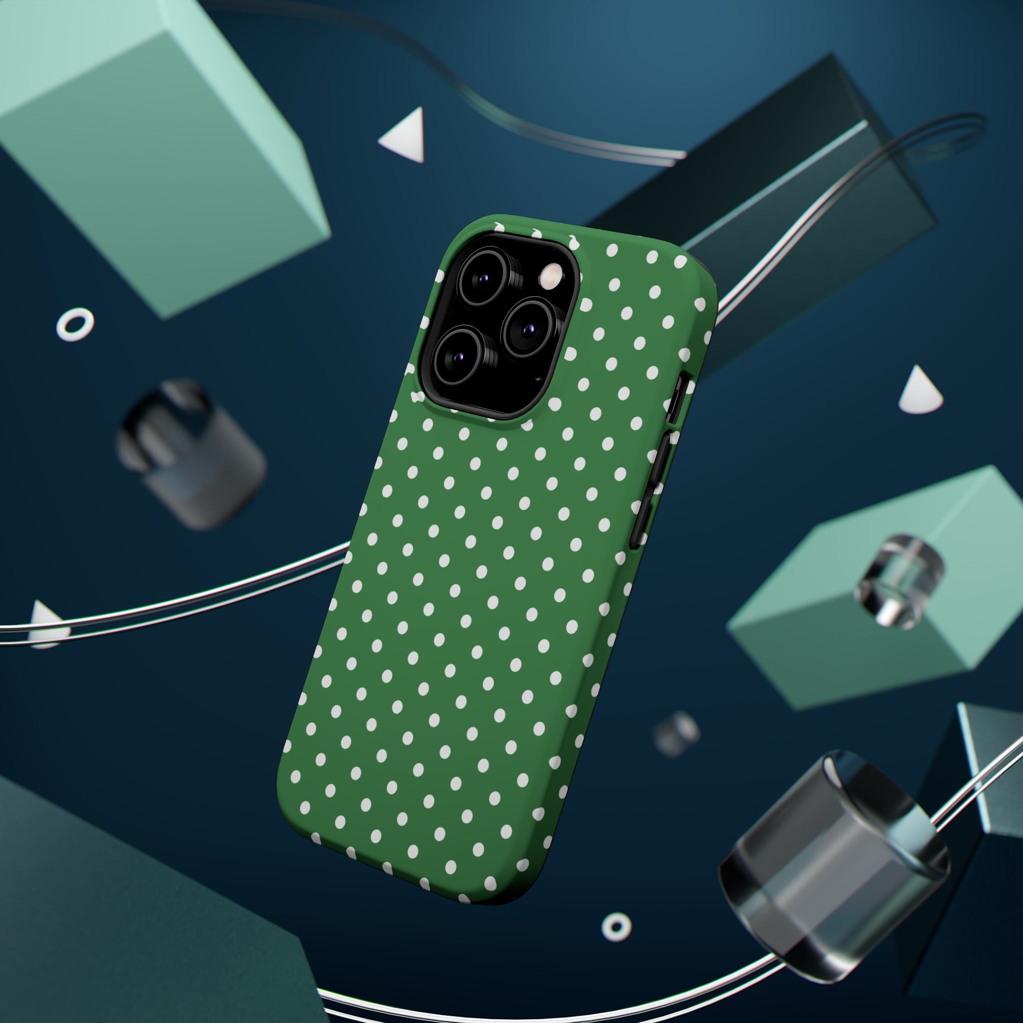 Green Polka Dot iPhone Case