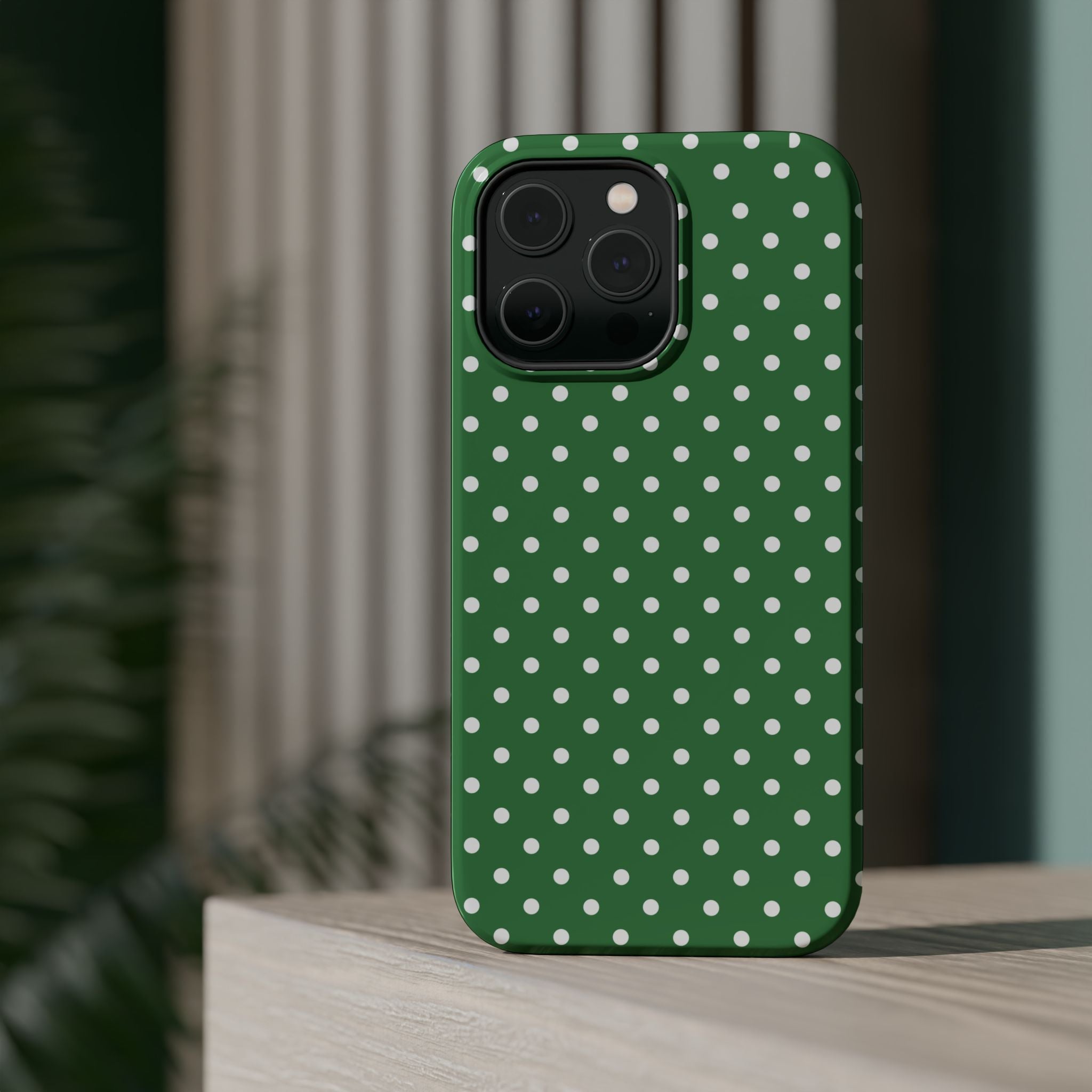 Green Polka Dot iPhone Case