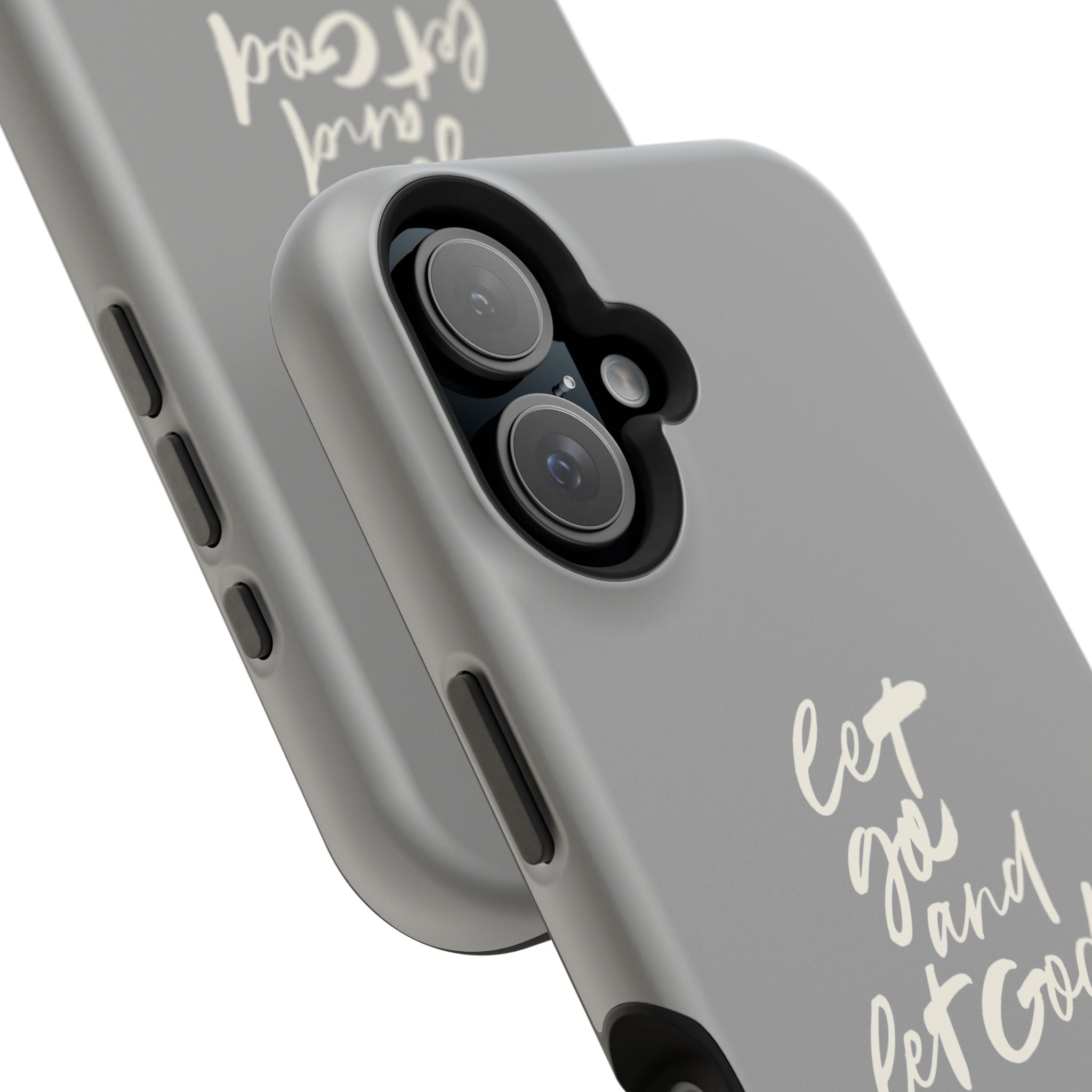 Let Go and Let God Grey iPhone Case