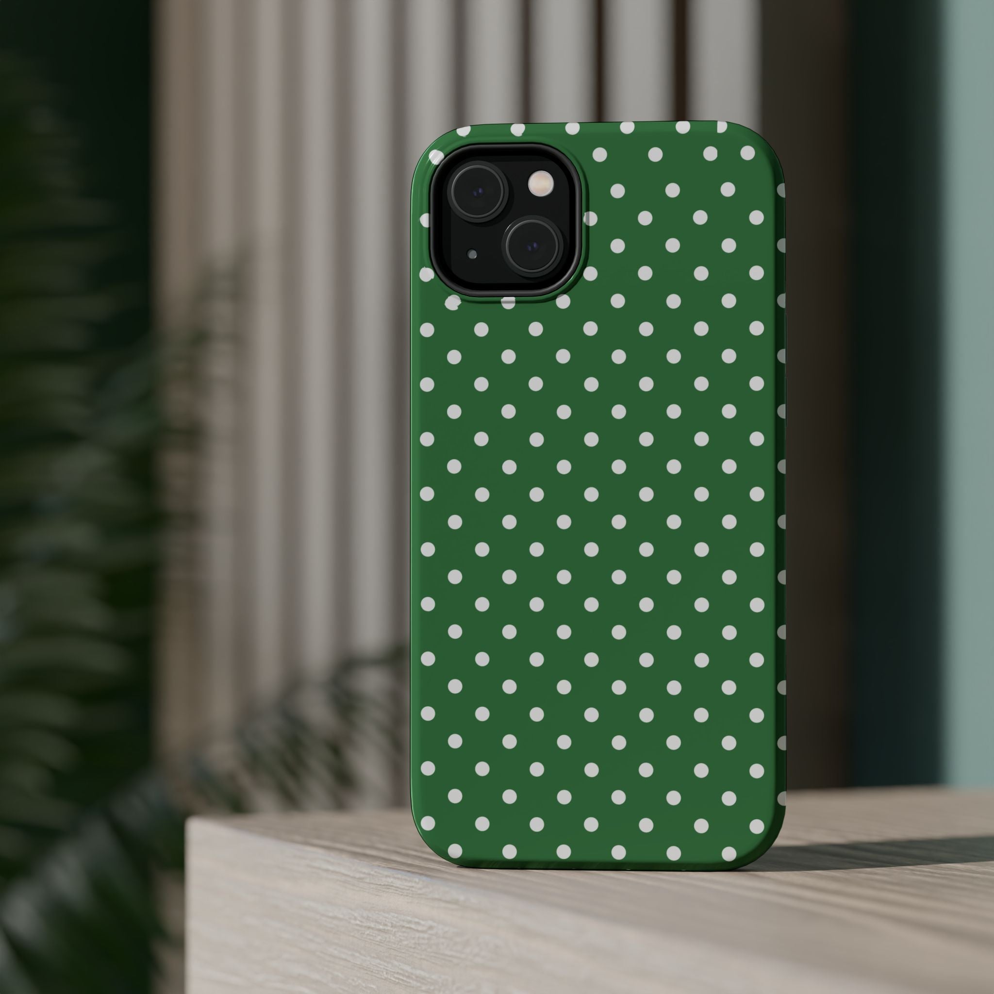 Green Polka Dot iPhone Case