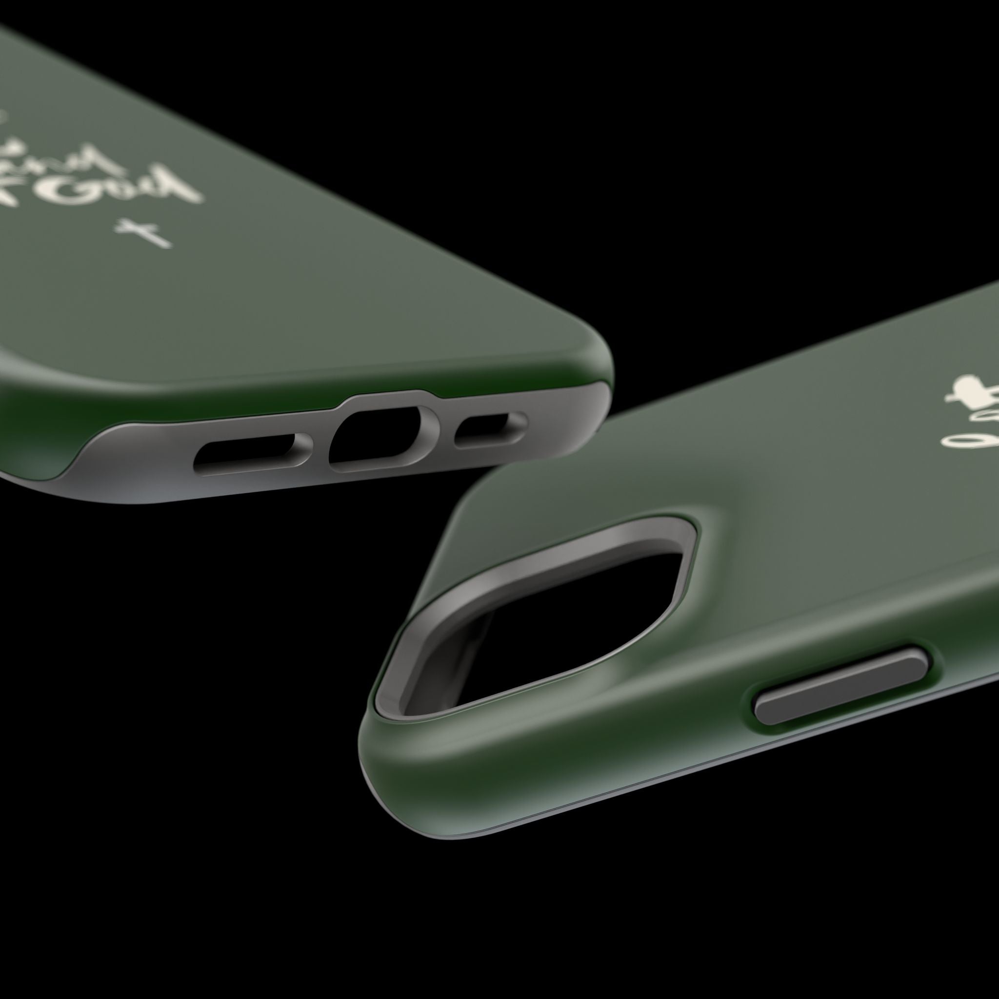 Let Go and let God Dark Green Case