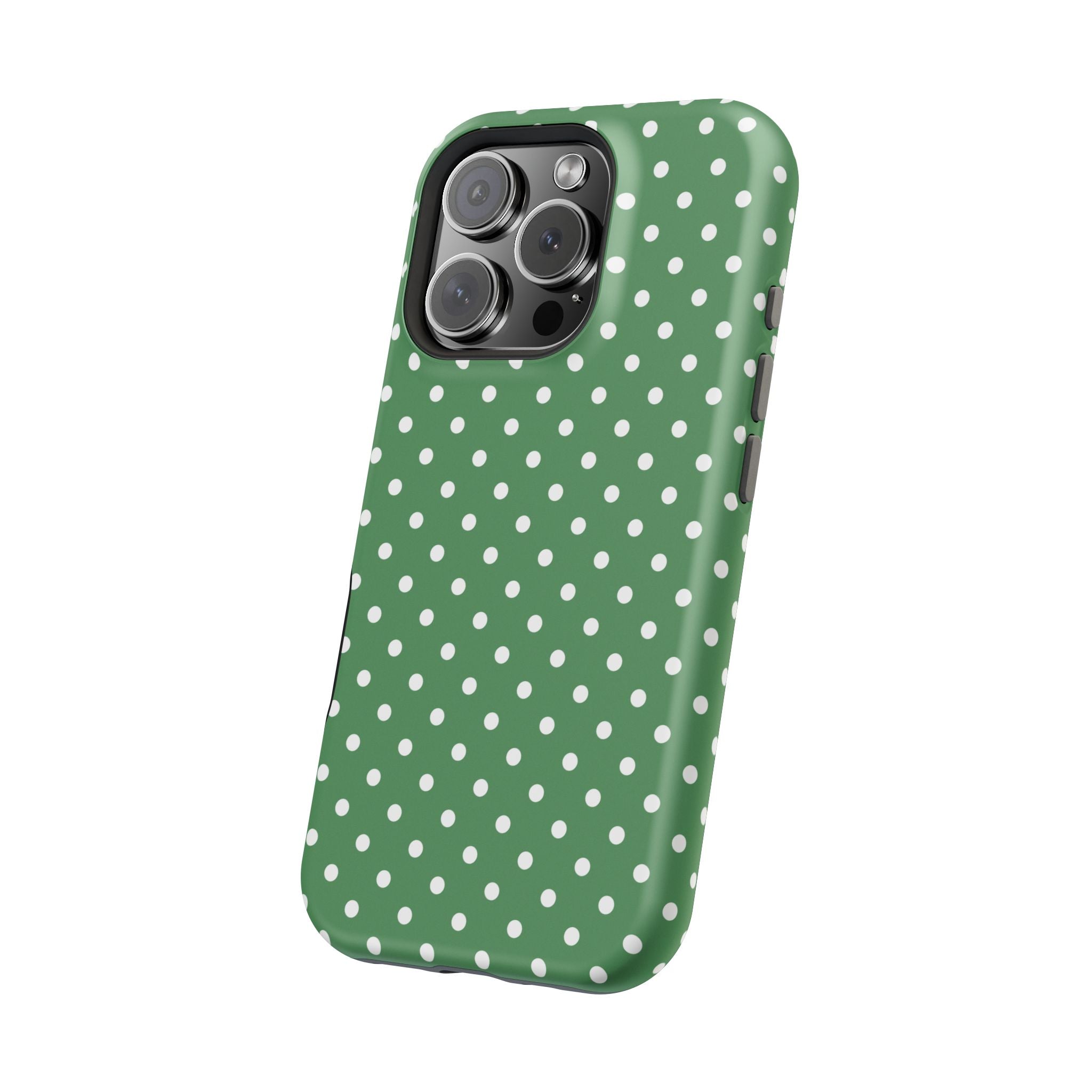 Green Polka Dot iPhone Case