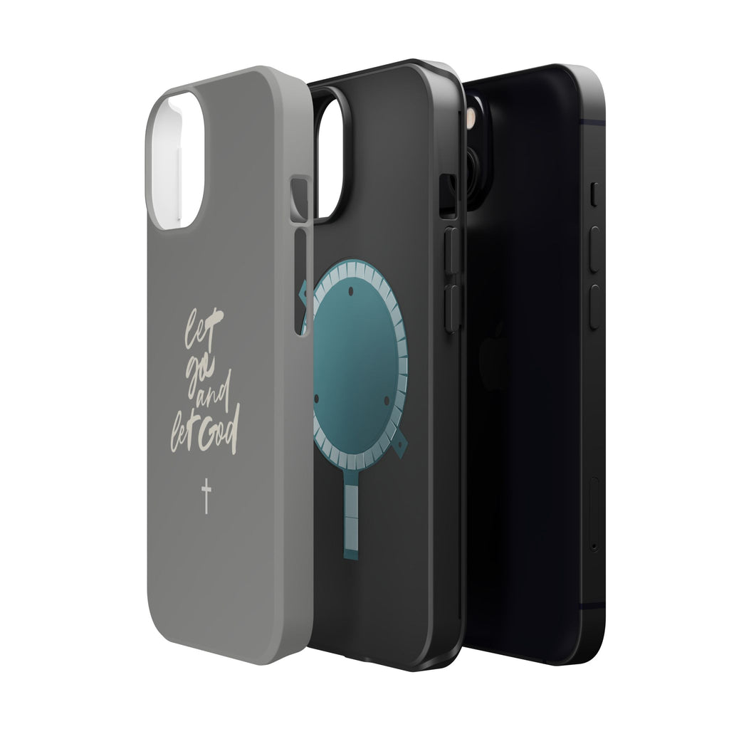 Let Go and Let God Grey iPhone Case