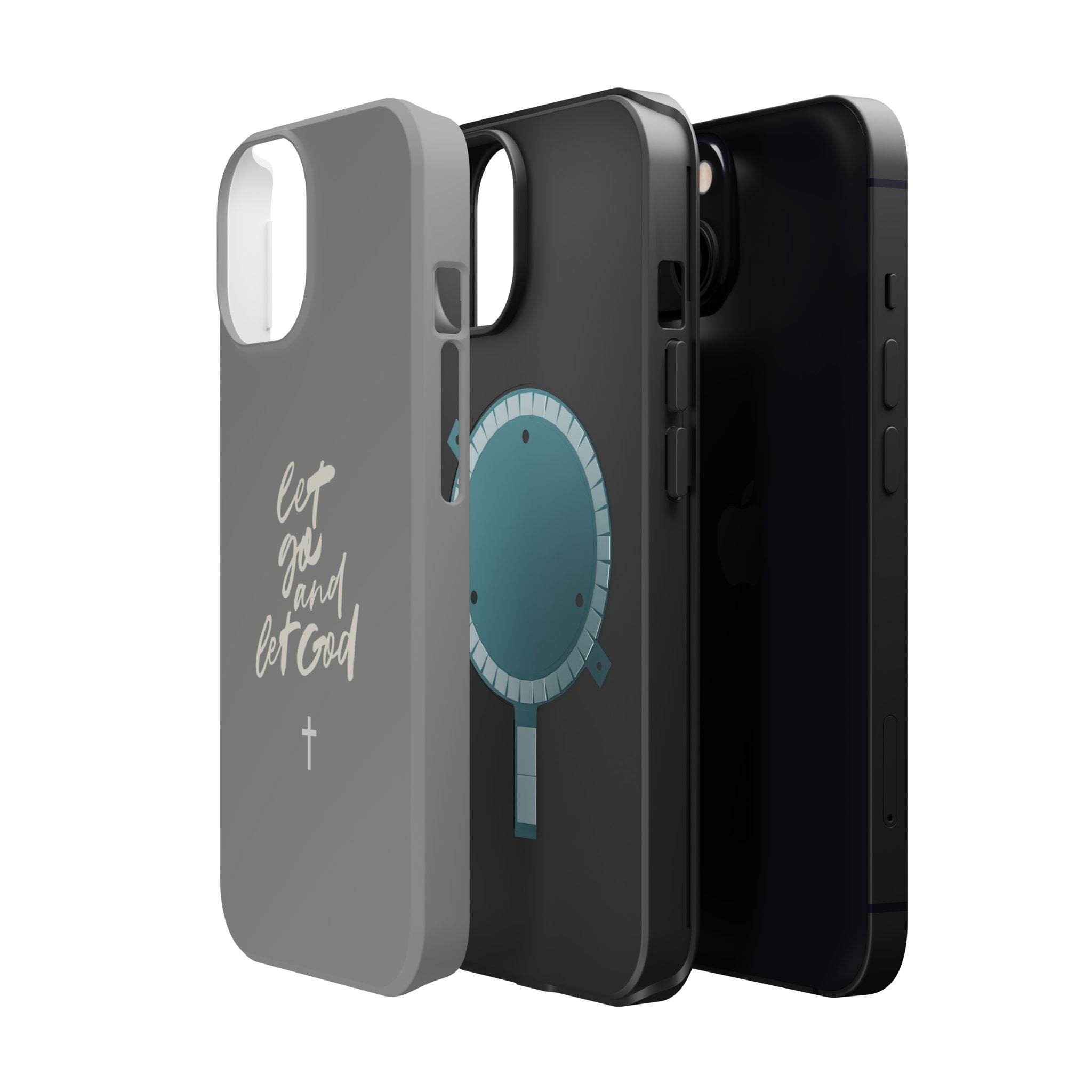 Let Go and Let God Grey iPhone Case