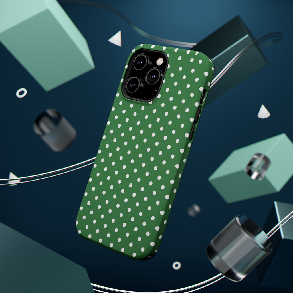Green Polka Dot iPhone Case