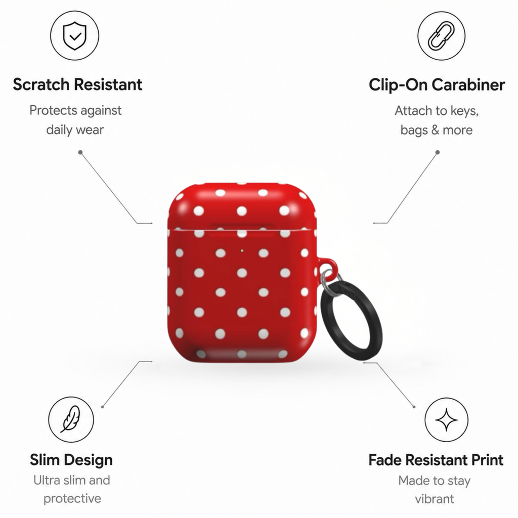Cherry Cream AirPods Case