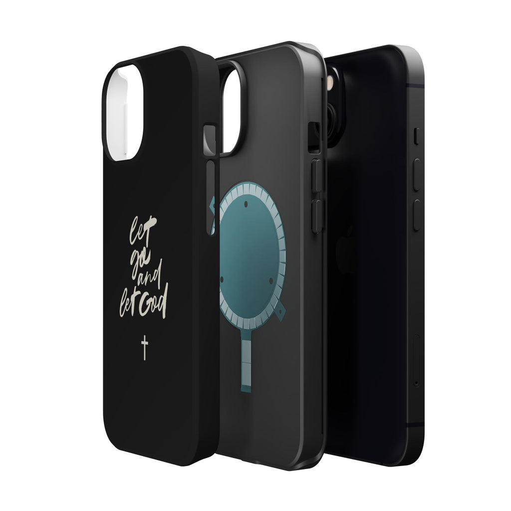 Let Go and Let God Black iPhone Case