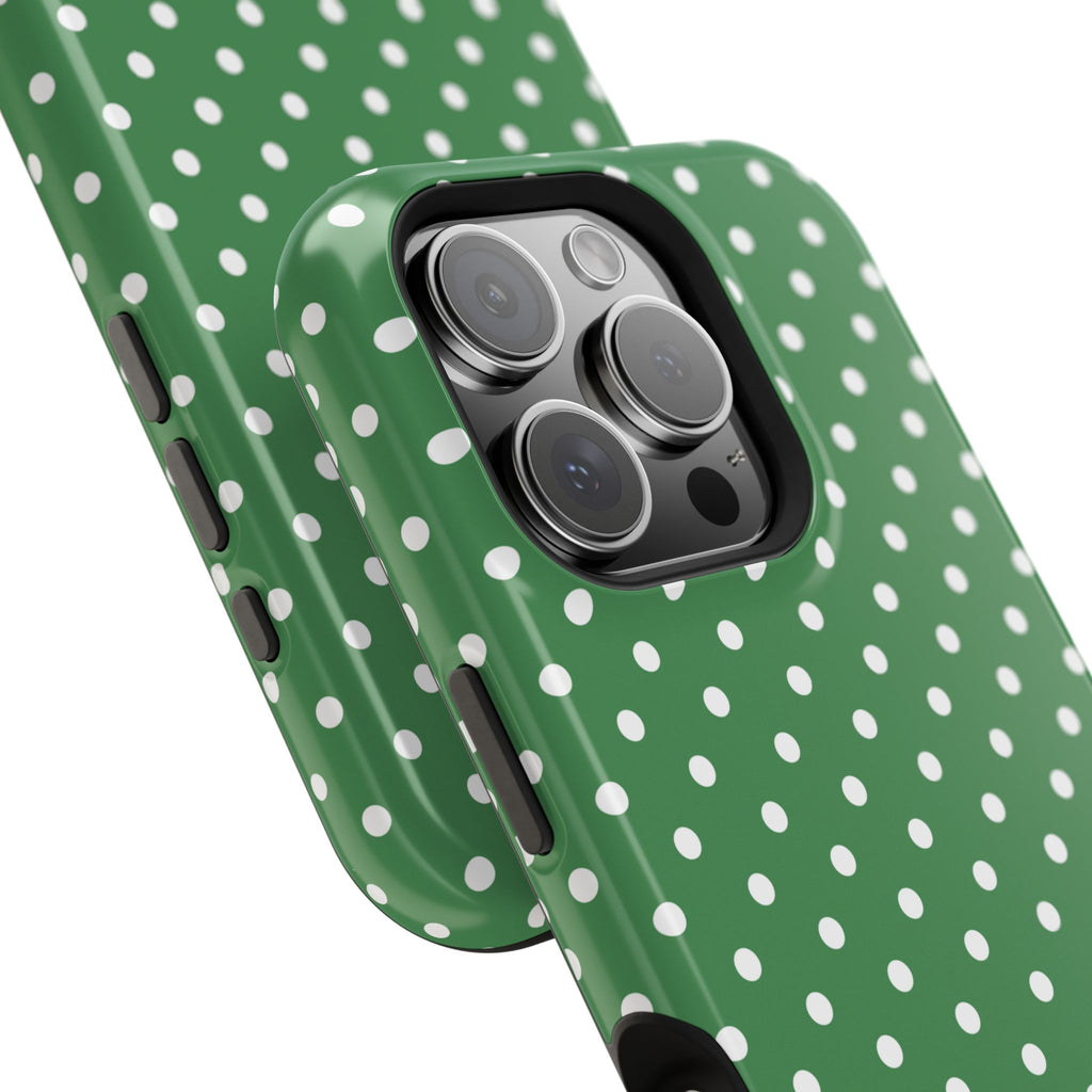 Green Polka Dot iPhone Case
