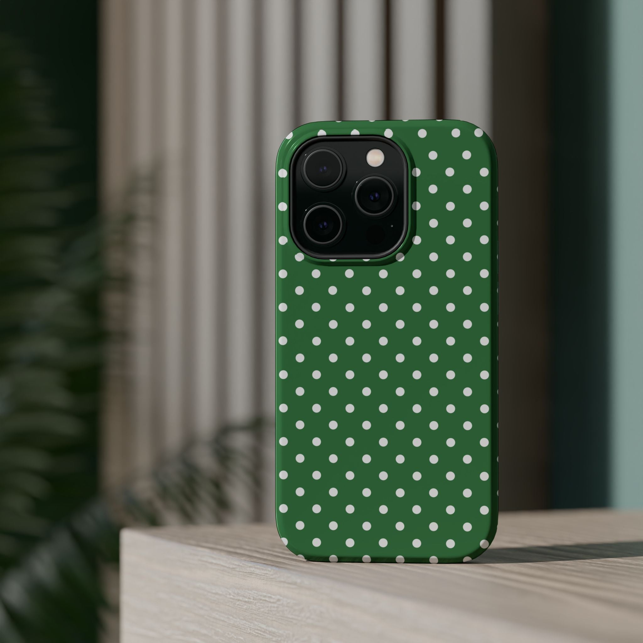 Green Polka Dot iPhone Case