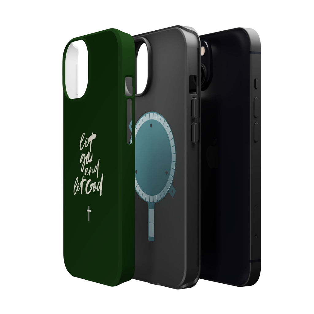 Let Go and let God Dark Green Case