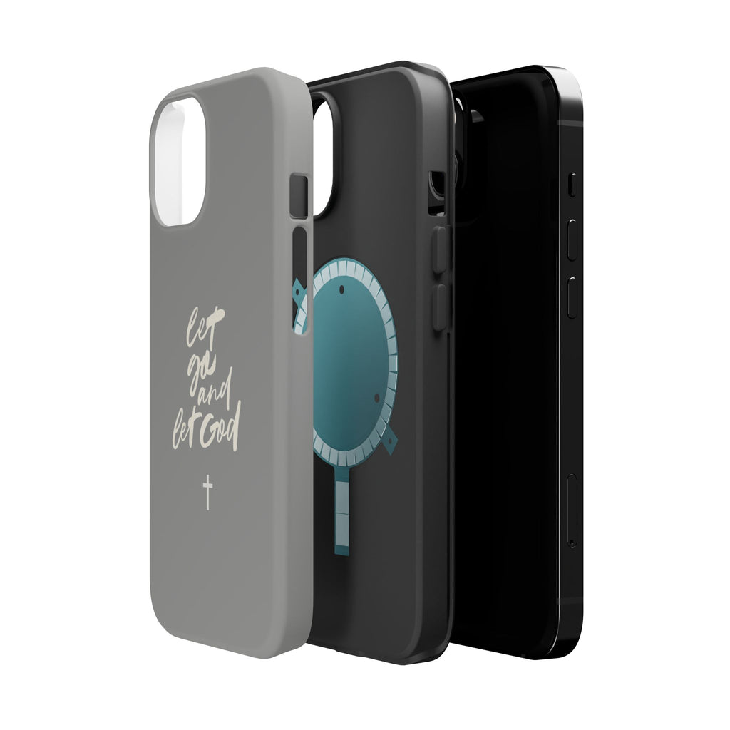 Let Go and Let God Grey iPhone Case