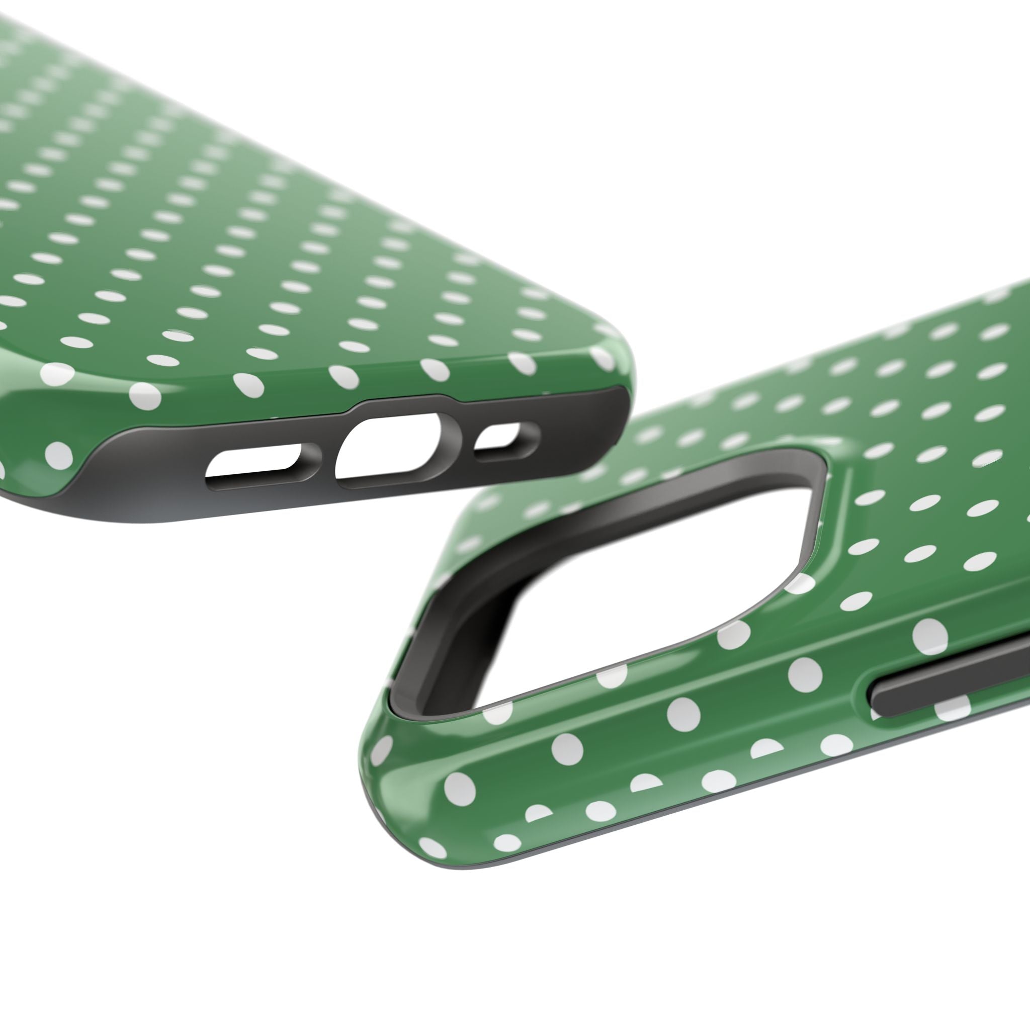 Green Polka Dot iPhone Case